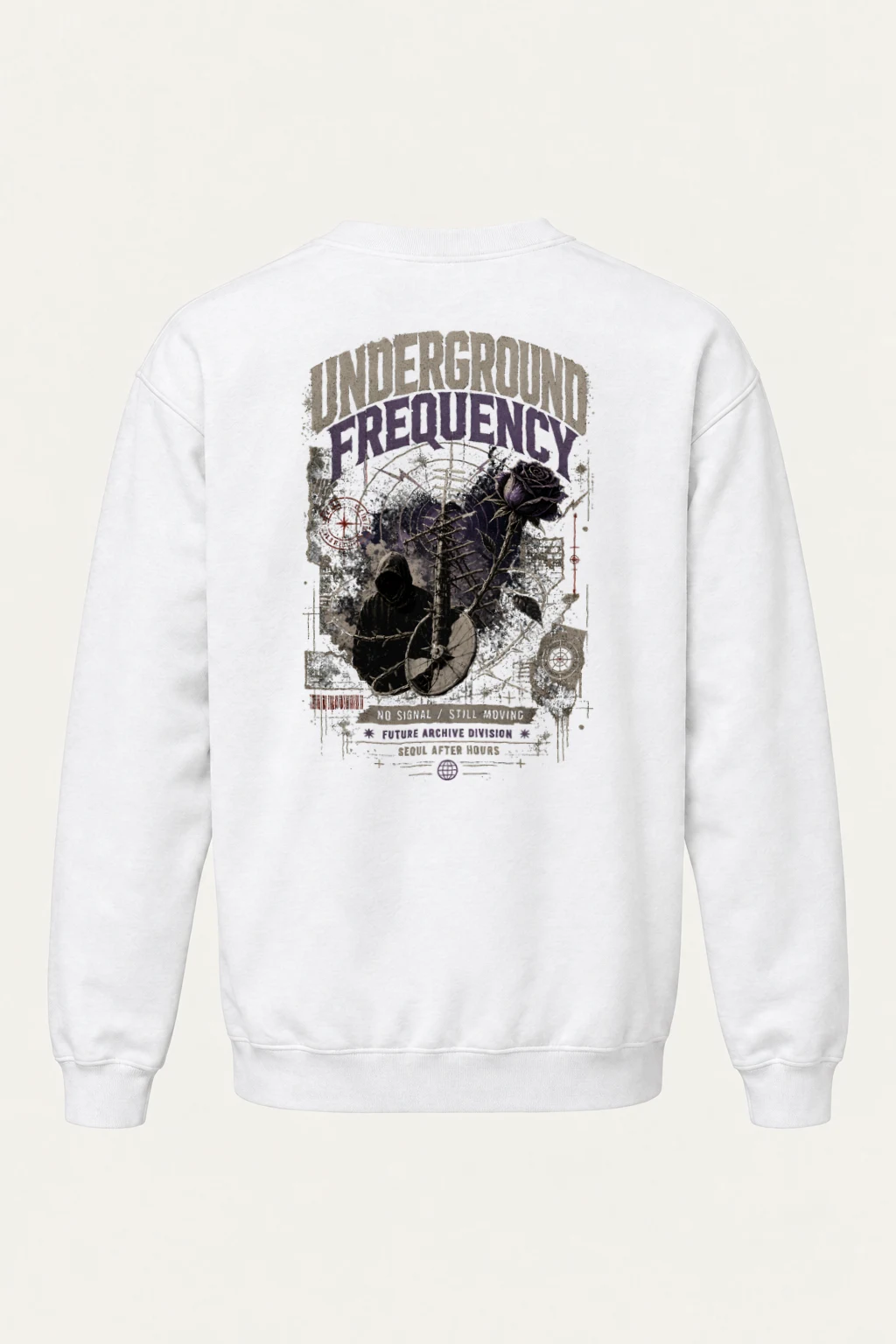 "Underground Frequency" Heavy Blend Unisex Crewneck Sweatshirt | Gildan 18000