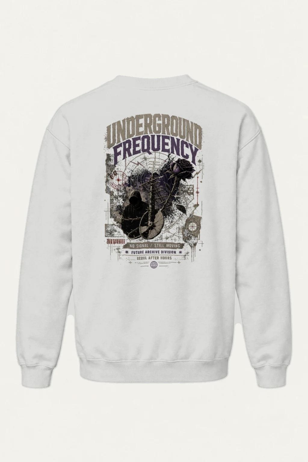 "Underground Frequency" Heavy Blend Unisex Crewneck Sweatshirt | Gildan 18000