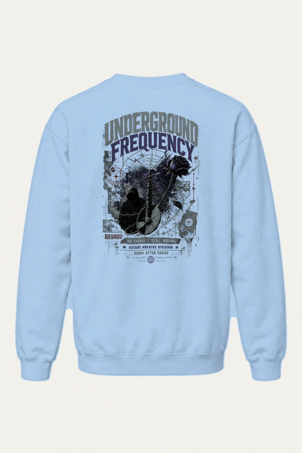 "Underground Frequency" Heavy Blend Unisex Crewneck Sweatshirt | Gildan 18000