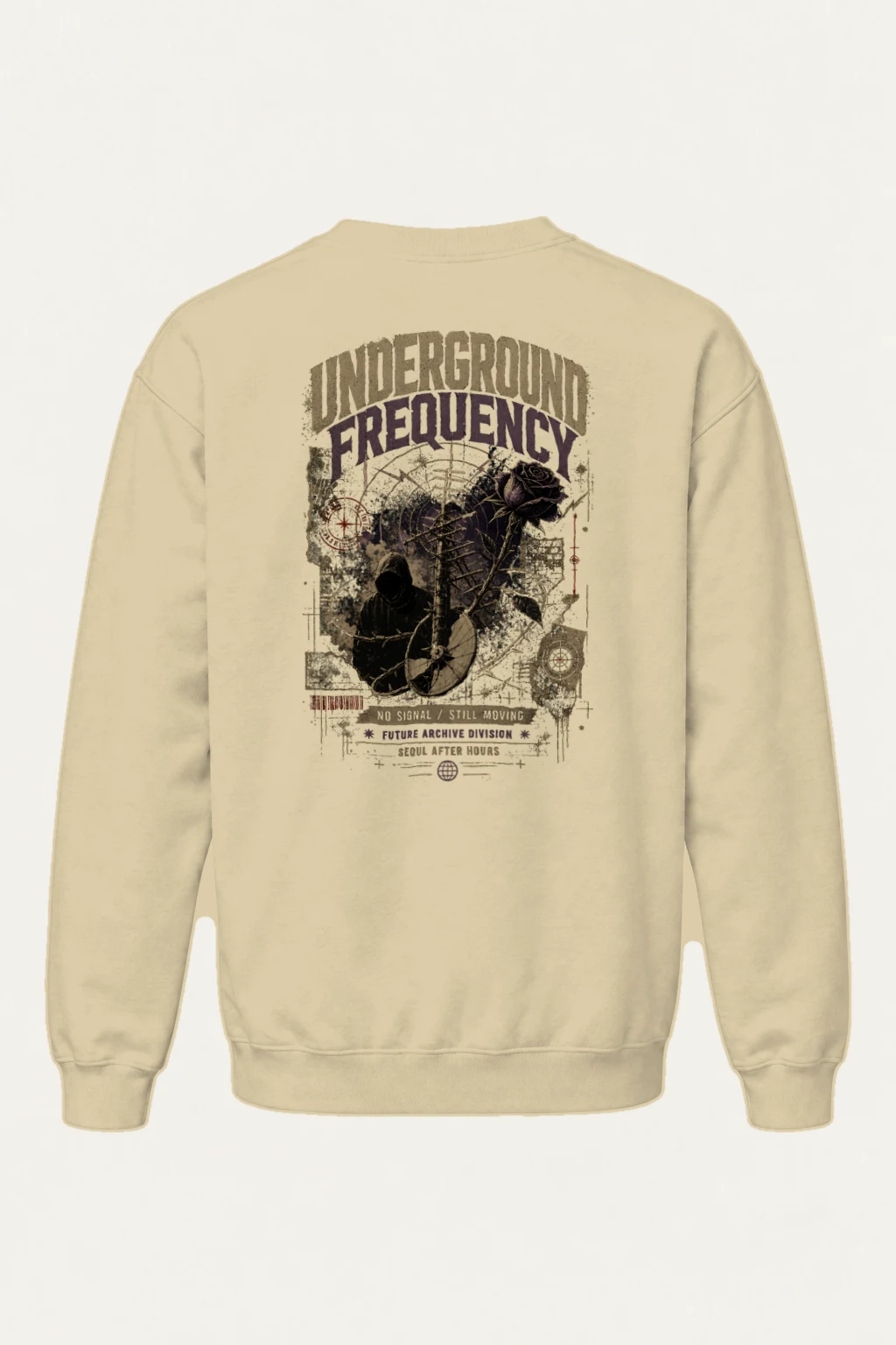 "Underground Frequency" Heavy Blend Unisex Crewneck Sweatshirt | Gildan 18000