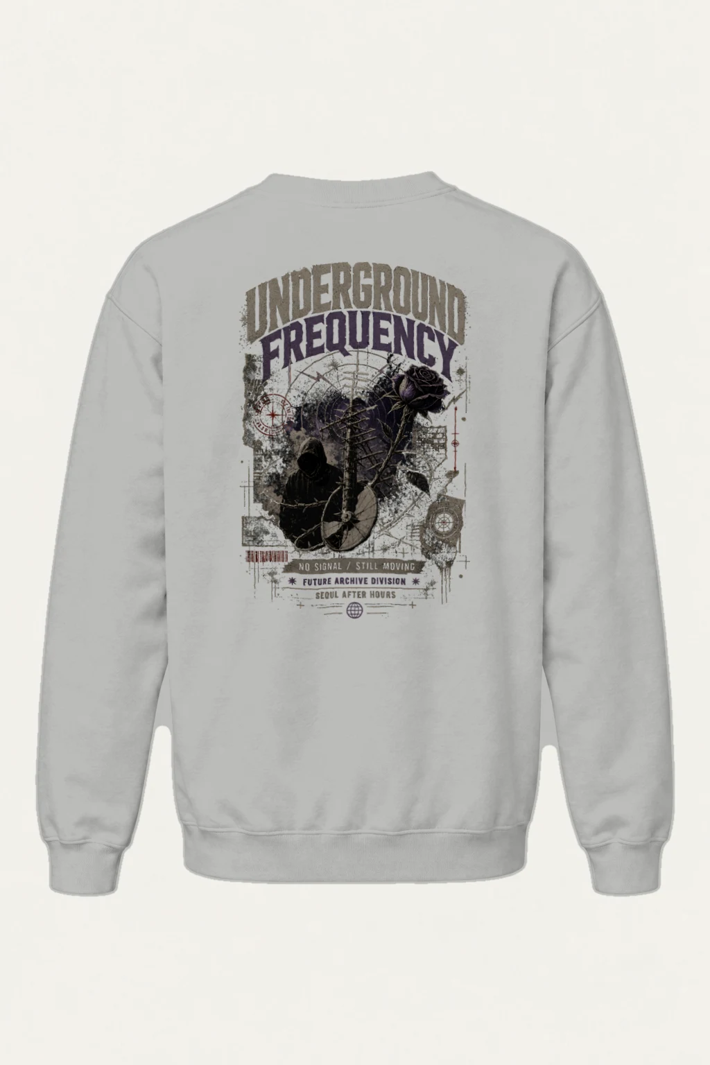 "Underground Frequency" Heavy Blend Unisex Crewneck Sweatshirt | Gildan 18000