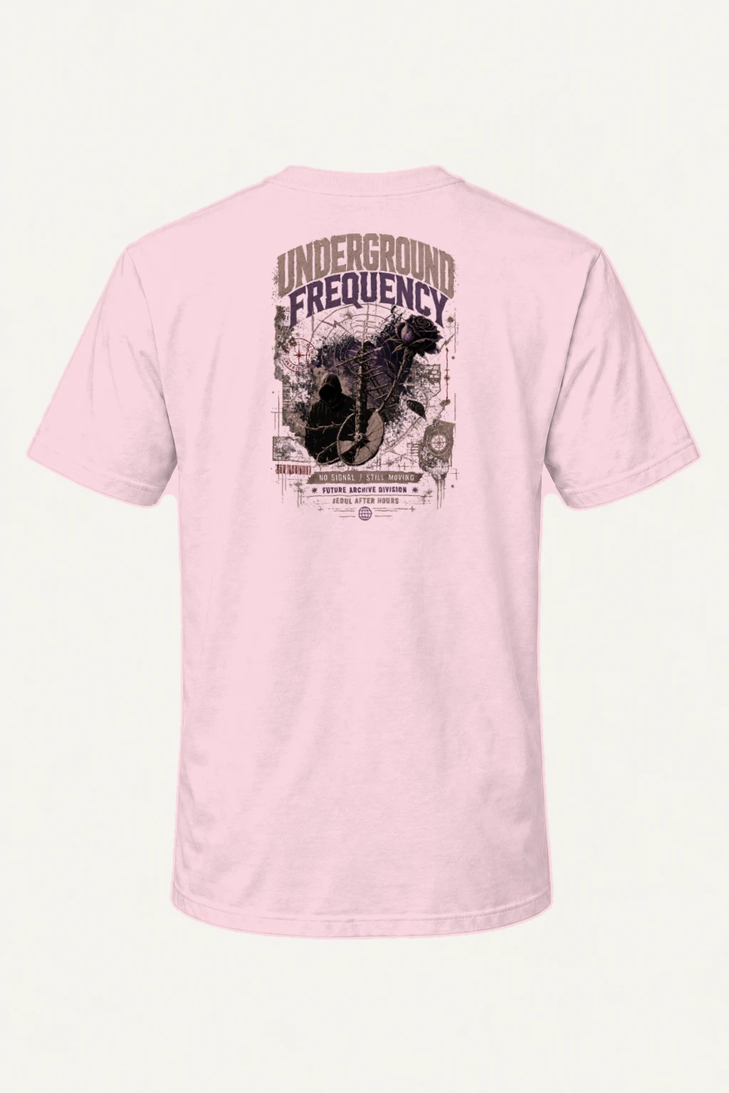"Underground Frequency" Heavyweight Unisex Crewneck T-shirt | Gildan 5000