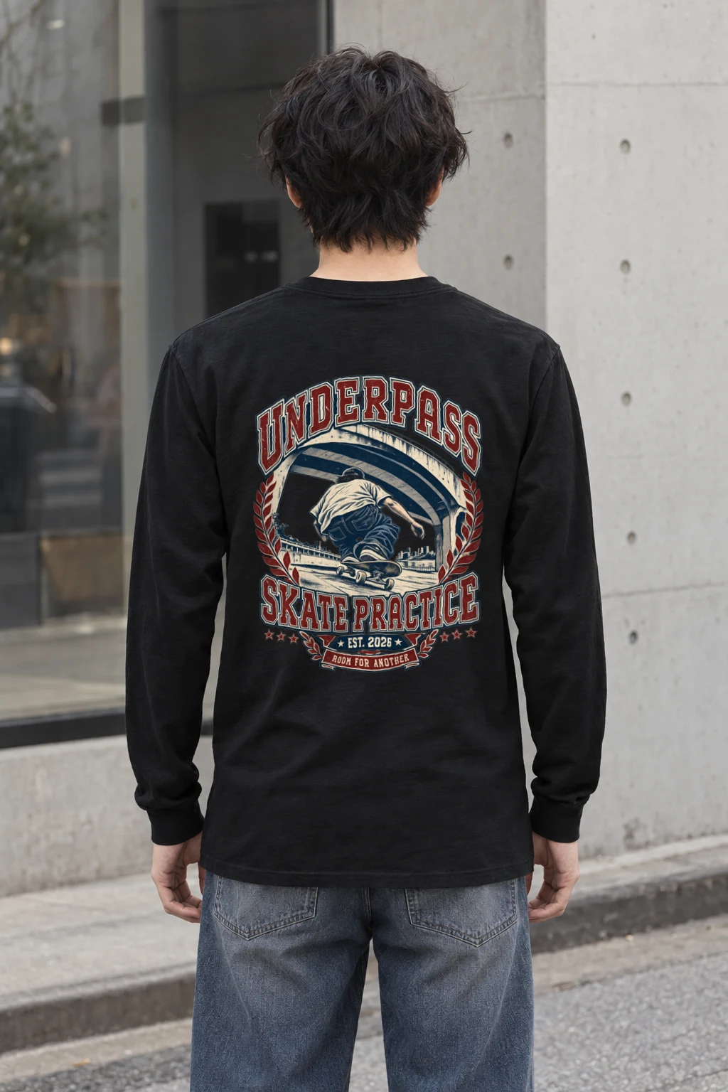 "Underpass Skate Practice" Unisex Longsleeve T-shirt