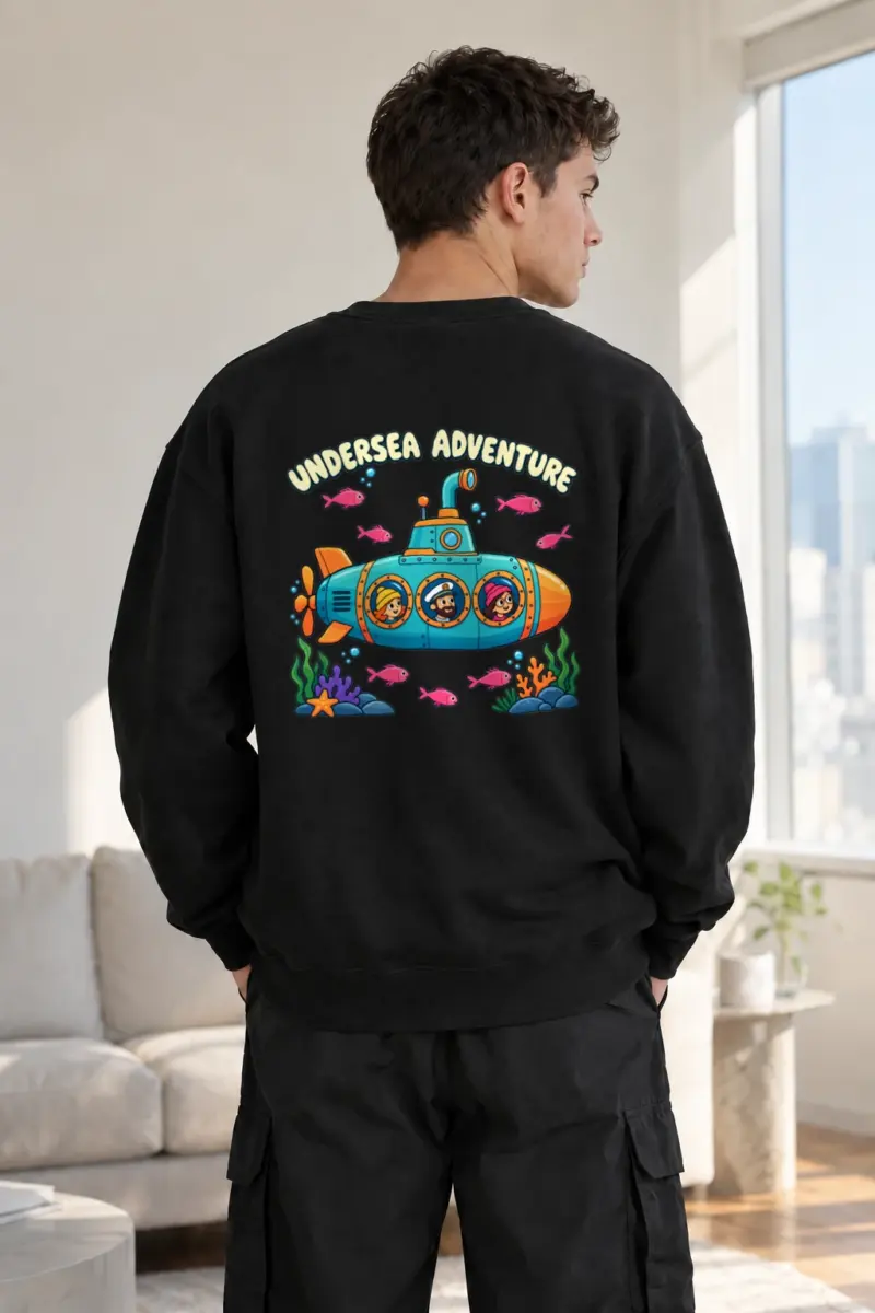 "Undersea Adventure" Heavy Blend Unisex Crewneck Sweatshirt | Gildan 18000