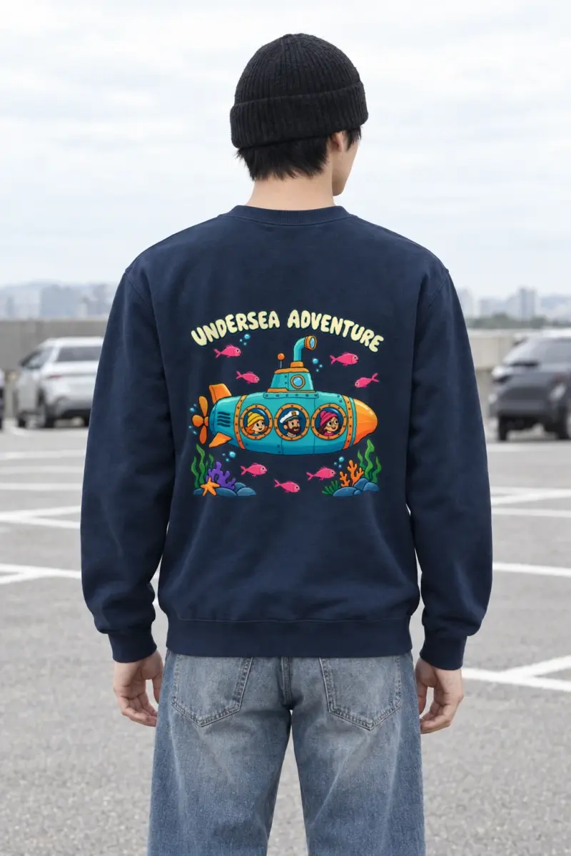 "Undersea Adventure" Heavy Blend Unisex Crewneck Sweatshirt