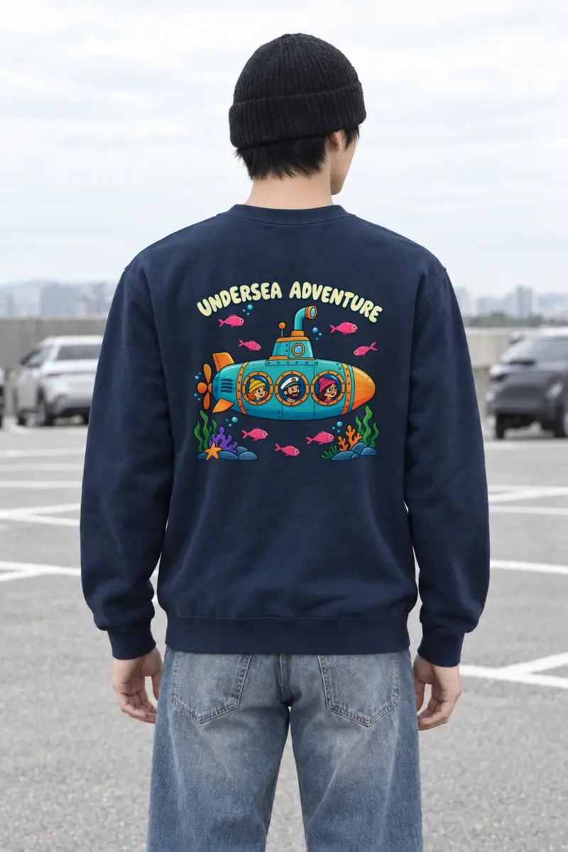 "Undersea Adventure" Heavy Blend Unisex Crewneck Sweatshirt