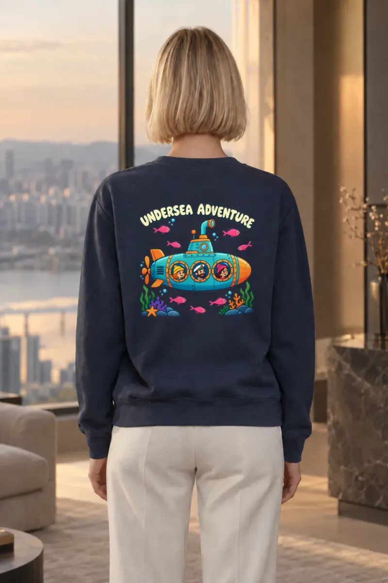 "Undersea Adventure" Heavy Blend Unisex Crewneck Sweatshirt