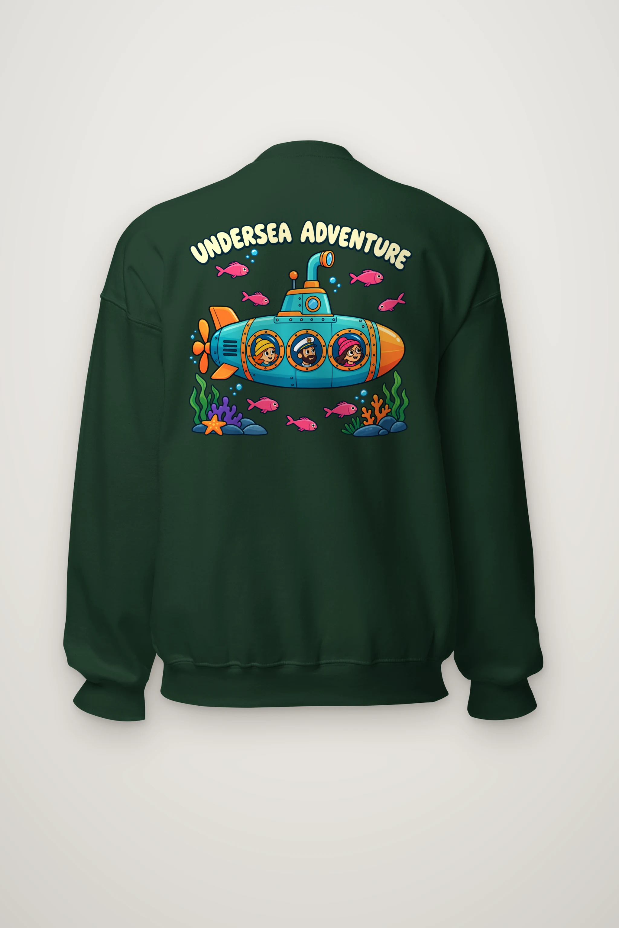"Undersea Adventure" Heavy Blend Unisex Crewneck Sweatshirt