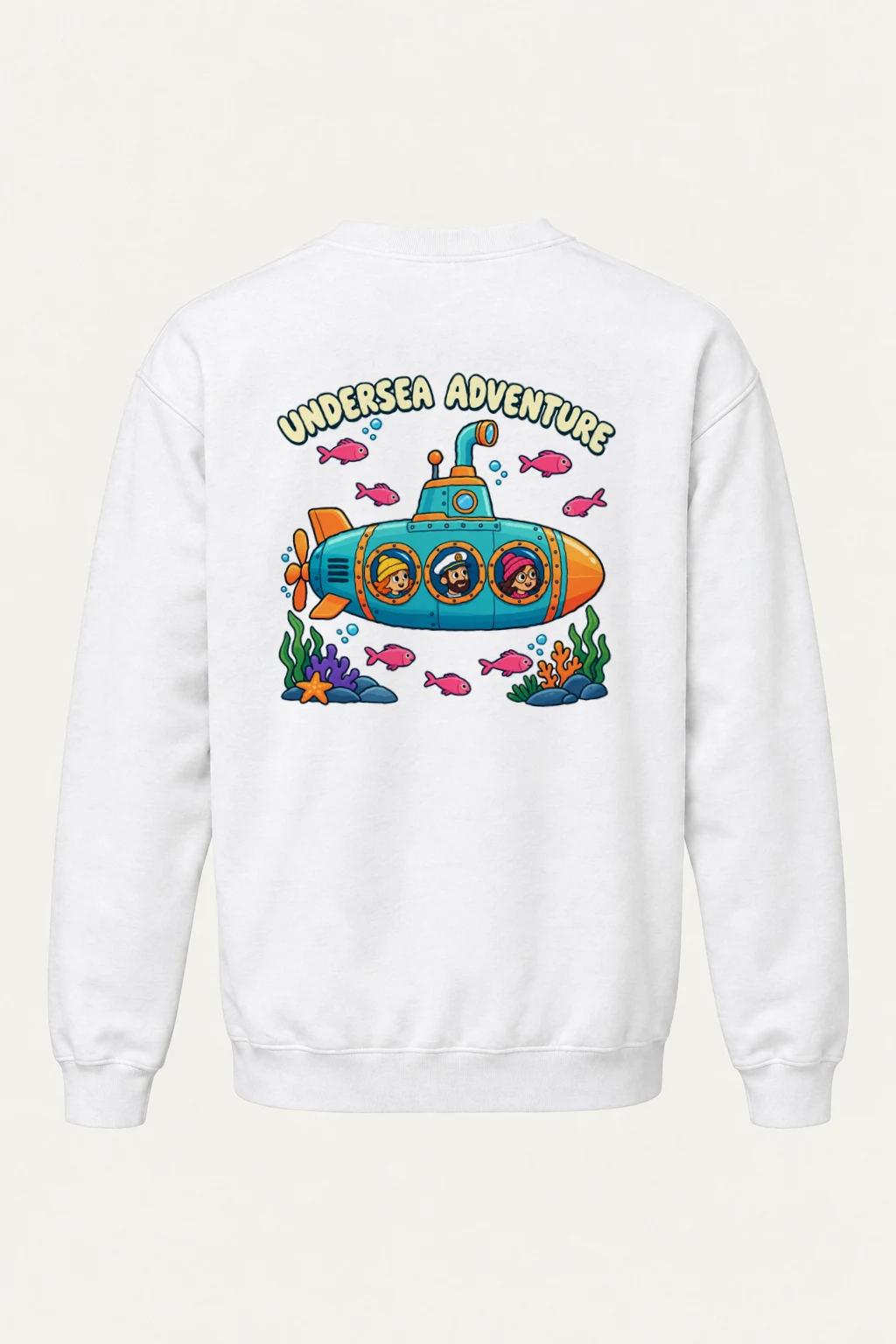 "Undersea Adventure" Heavy Blend Unisex Crewneck Sweatshirt | Gildan 18000