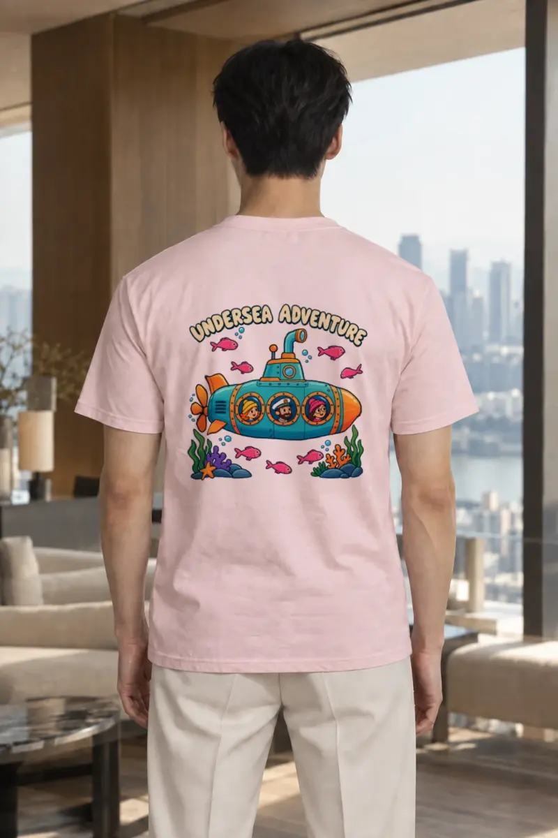 "Undersea Adventure" Heavyweight Unisex Crewneck T-shirt | Gildan 5000