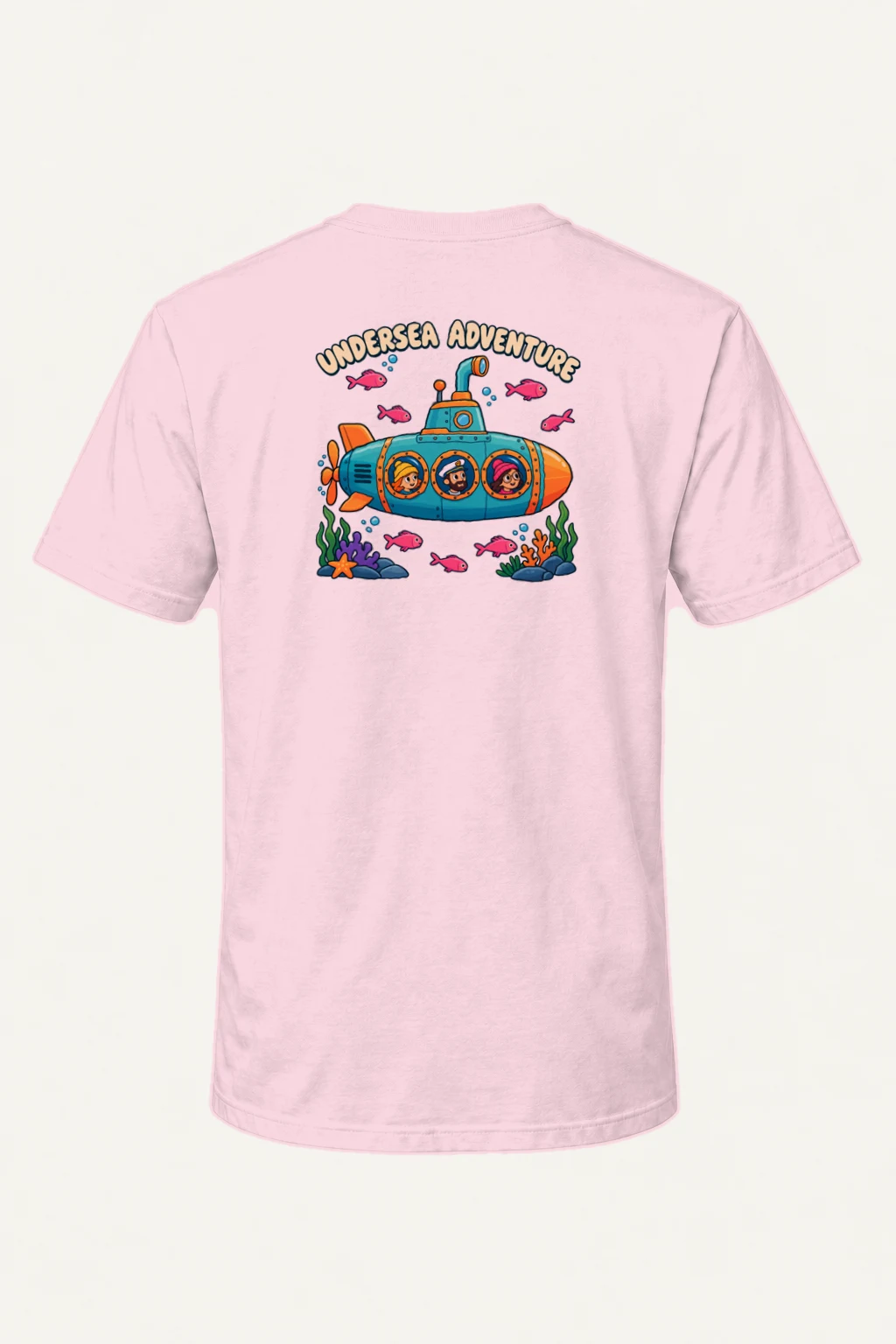 "Undersea Adventure" Heavyweight Unisex Crewneck T-shirt | Gildan 5000