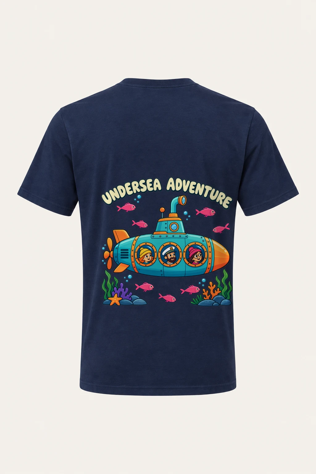 "Undersea Adventure" Heavyweight Unisex Crewneck T-shirt | Gildan 5000