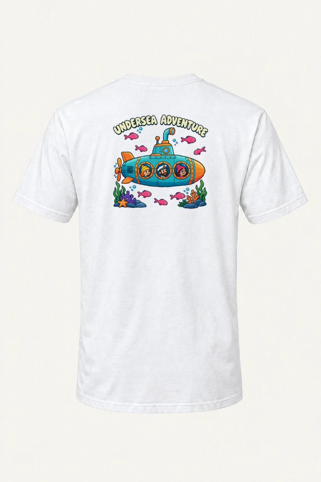 "Undersea Adventure" Heavyweight Unisex Crewneck T-shirt | Gildan 5000