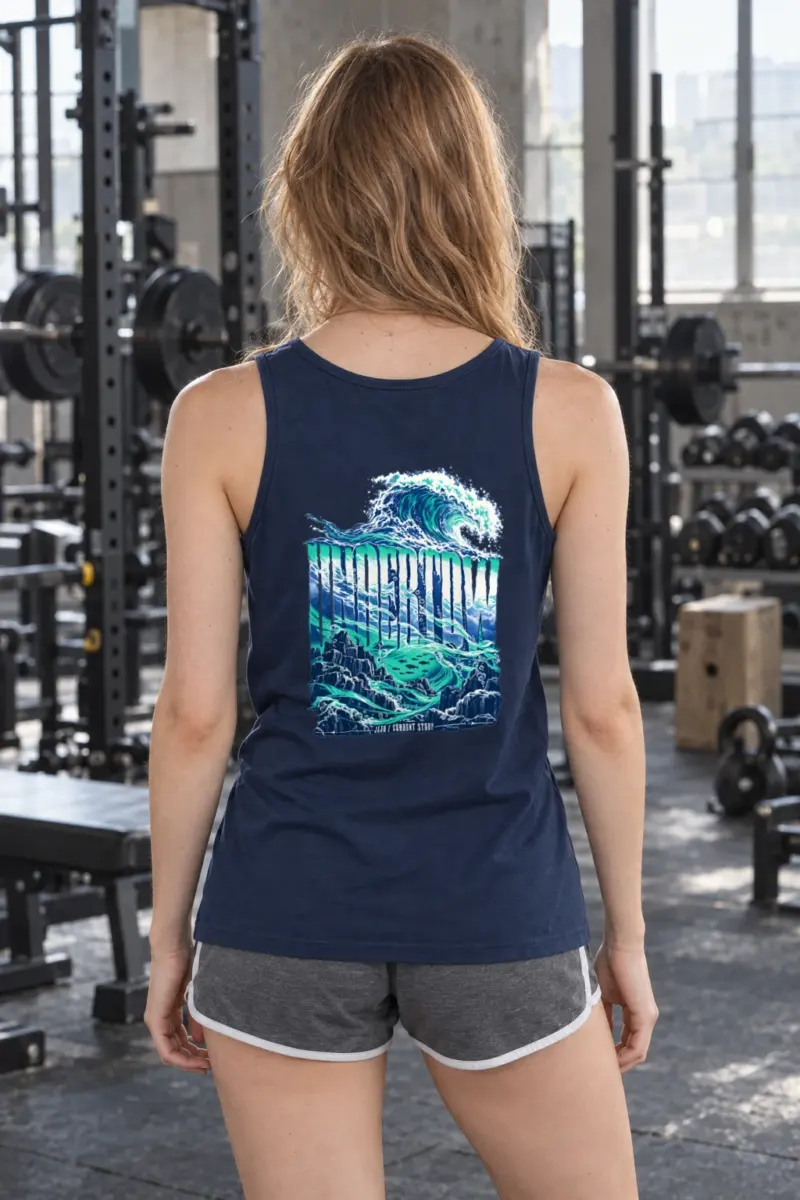 "Undertow Jeju Current Study" Unisex Jersey Tank