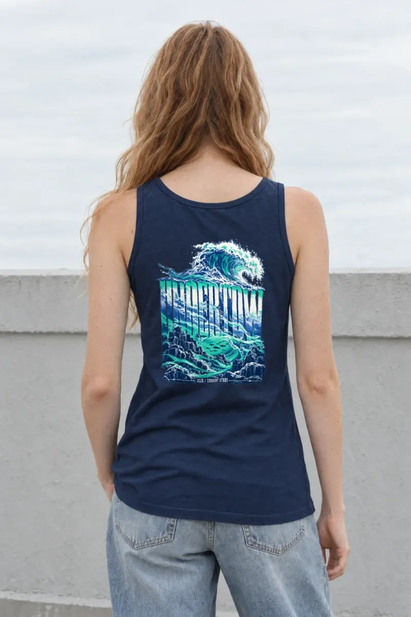 "Undertow Jeju Current Study" Unisex Jersey Tank