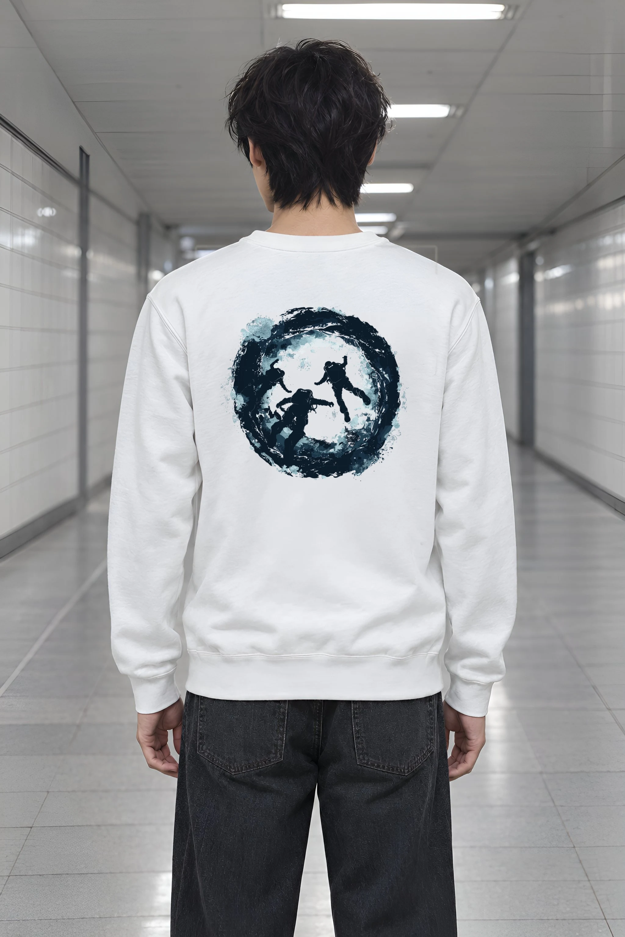 "Underwater Vortex Divers" Heavy Blend Unisex Crewneck Sweatshirt