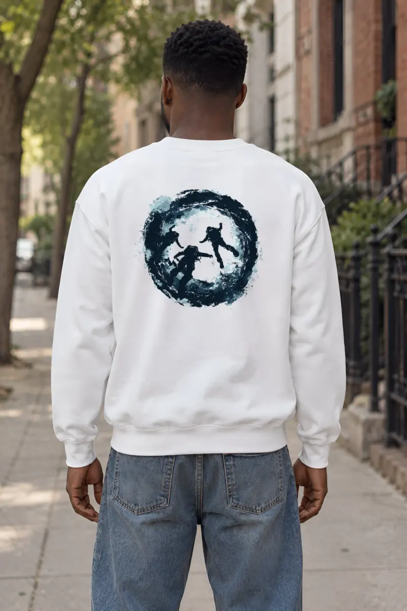 "Underwater Vortex Divers" Heavy Blend Unisex Crewneck Sweatshirt