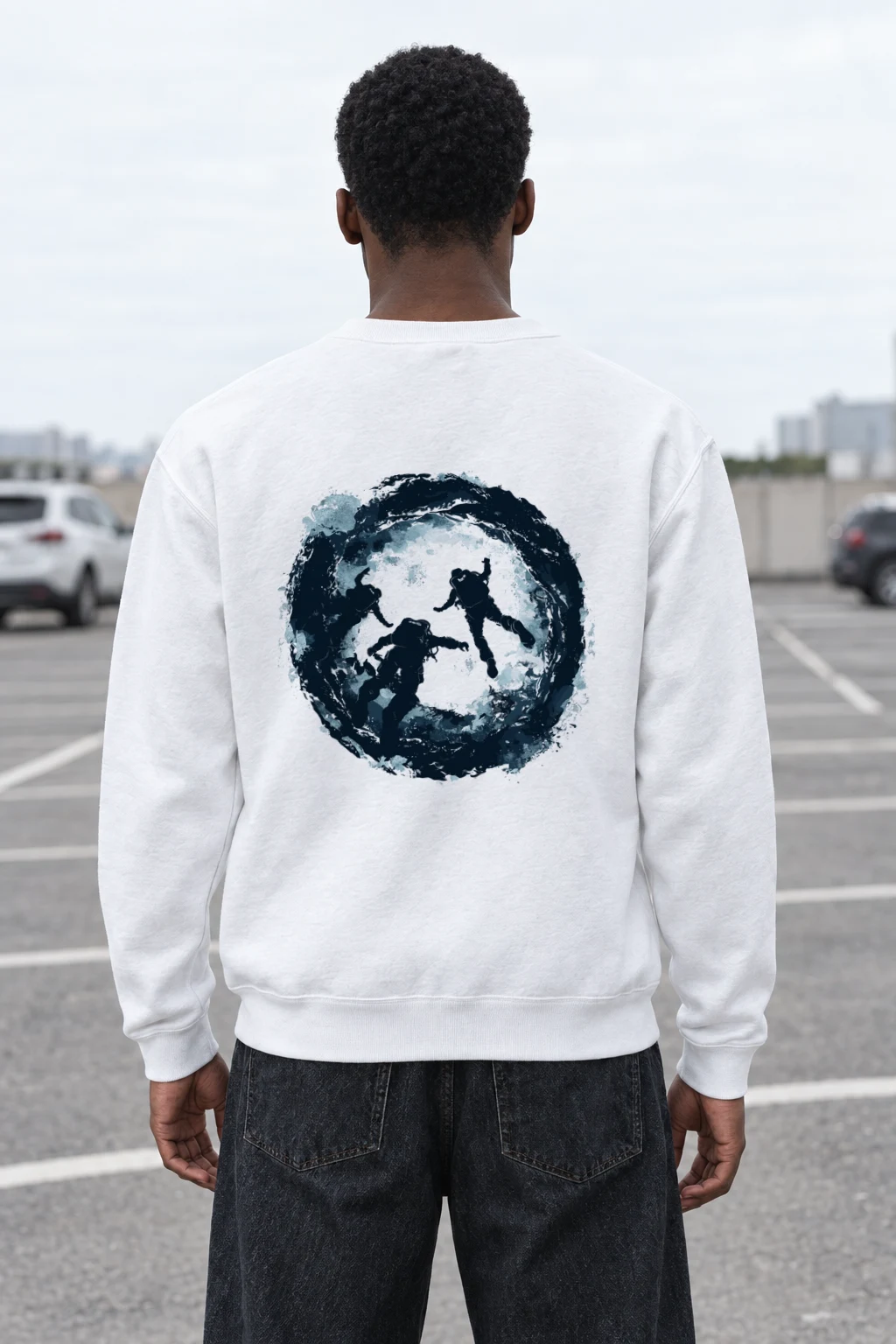 "Underwater Vortex Divers" Heavy Blend Unisex Crewneck Sweatshirt | Gildan 18000