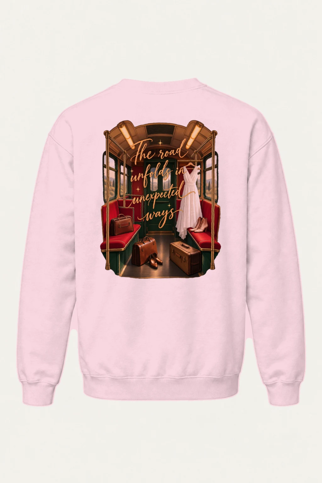 "Unexpected Roads" Heavy Blend Unisex Crewneck Sweatshirt | Gildan 18000