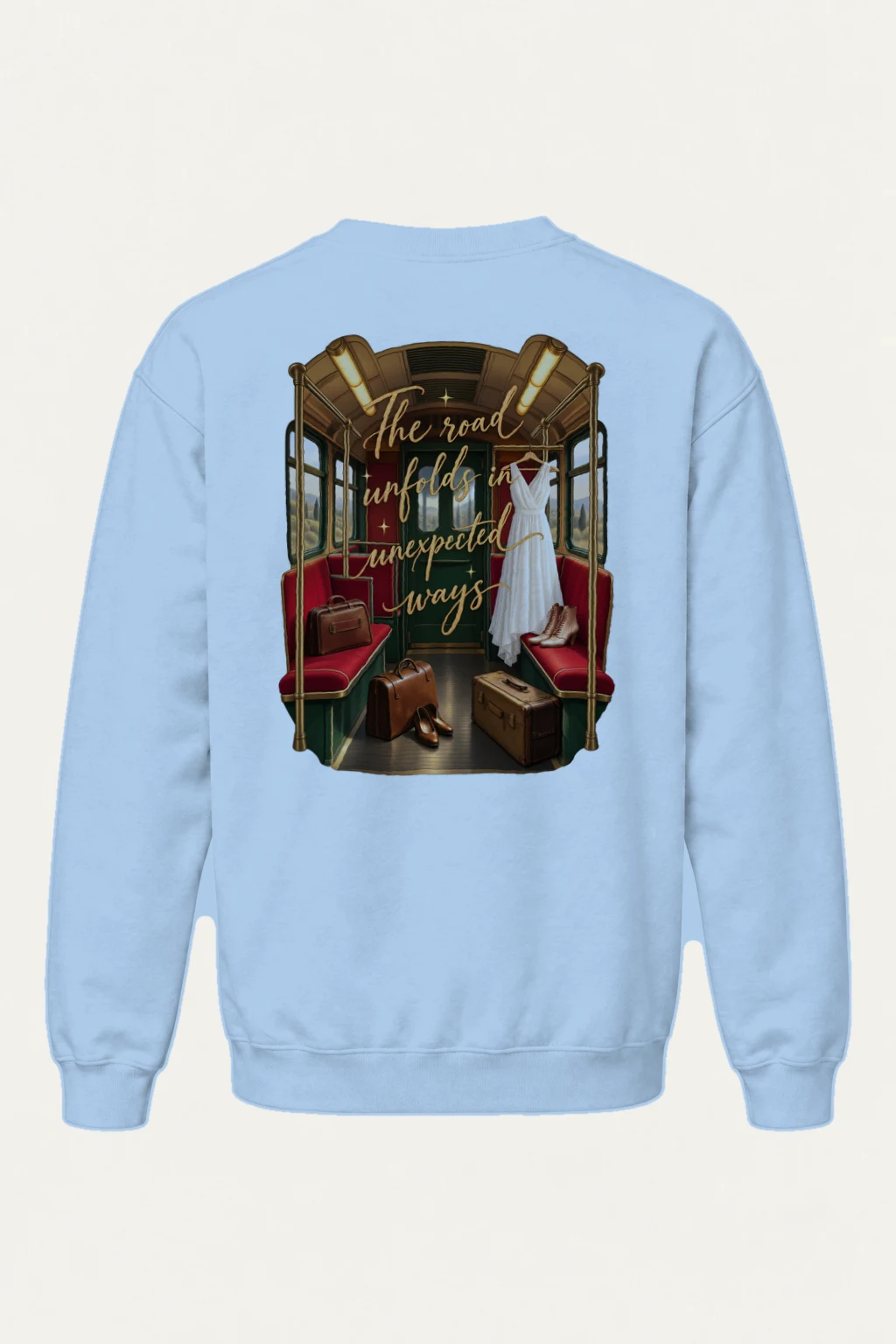 "Unexpected Roads" Heavy Blend Unisex Crewneck Sweatshirt | Gildan 18000
