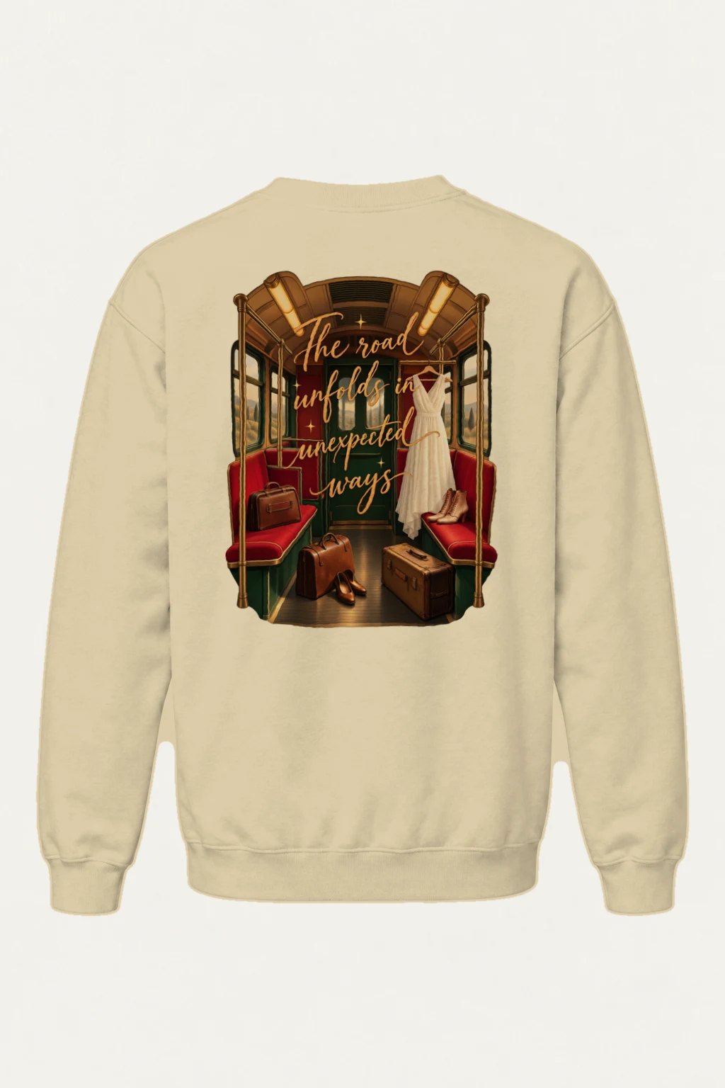 "Unexpected Roads" Heavy Blend Unisex Crewneck Sweatshirt | Gildan 18000