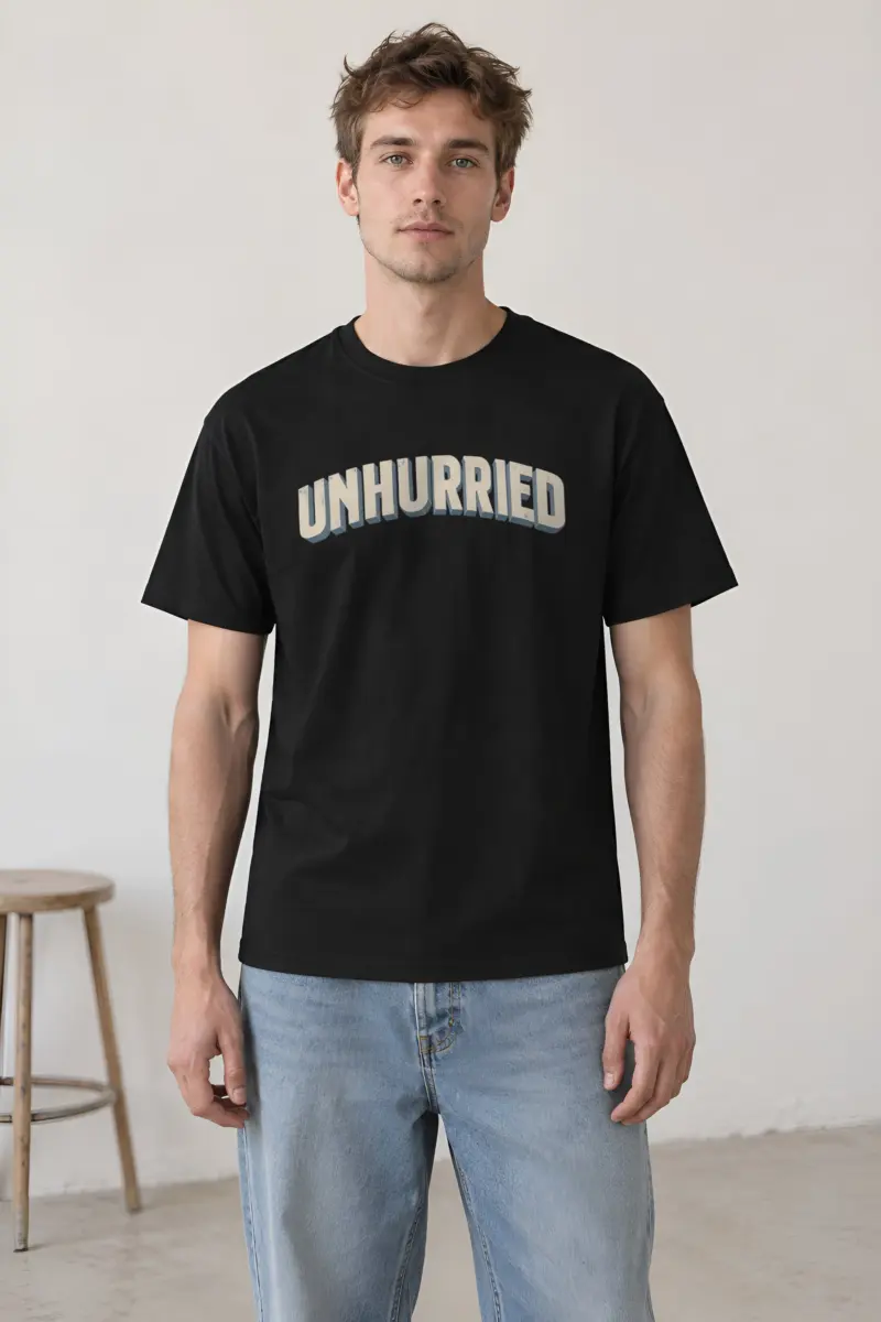 "Unhurried Volume" Heavyweight Unisex Crewneck T-shirt