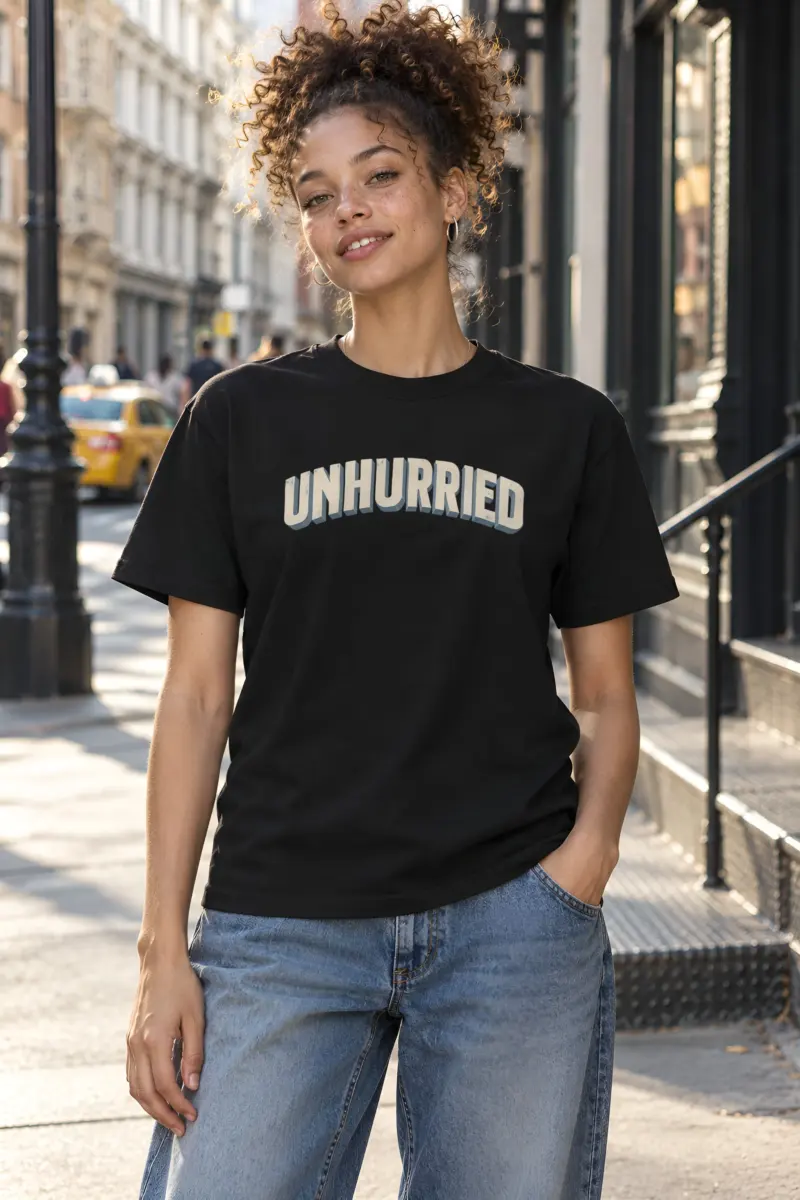 "Unhurried Volume" Heavyweight Unisex Crewneck T-shirt