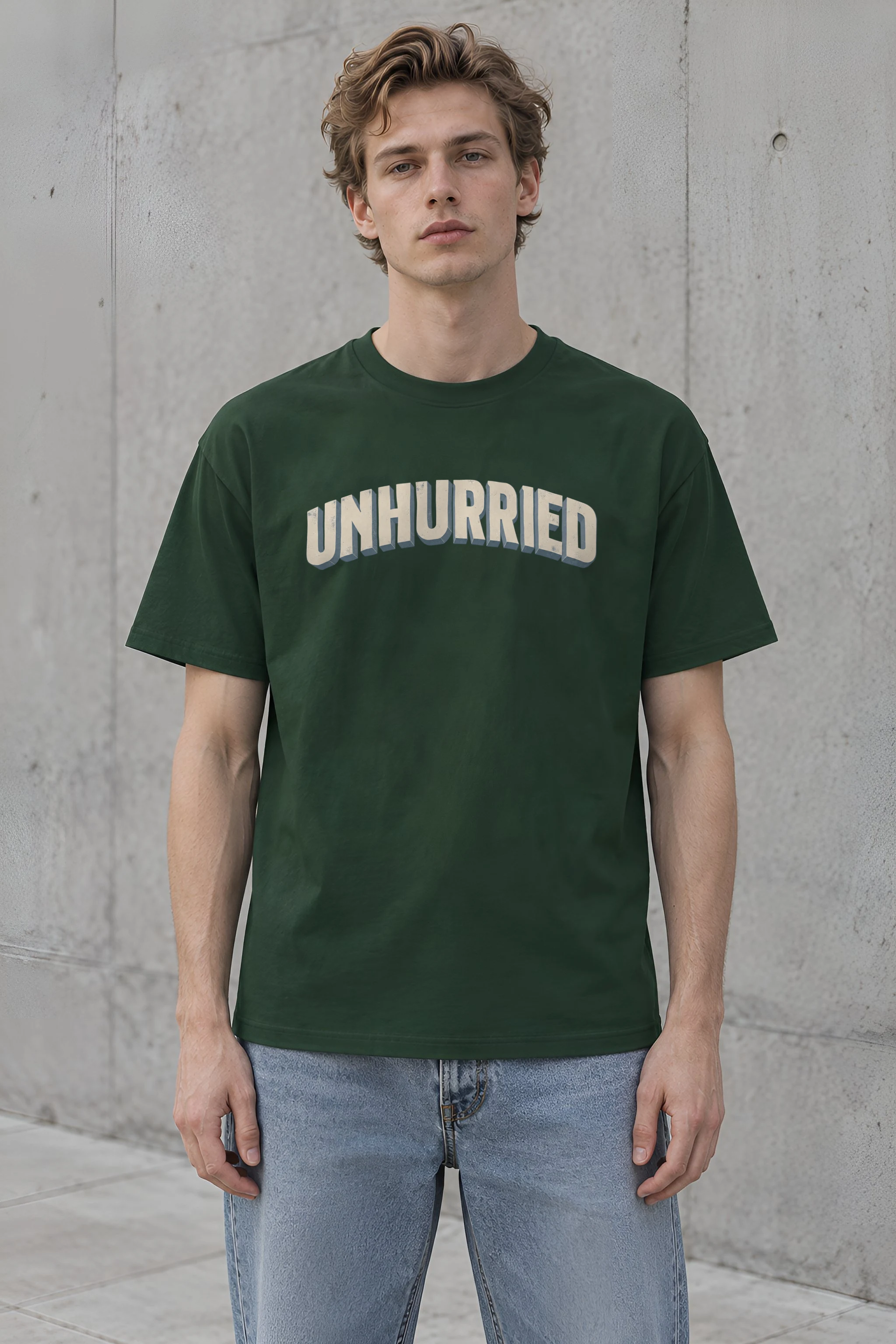 "Unhurried Volume" Heavyweight Unisex Crewneck T-shirt