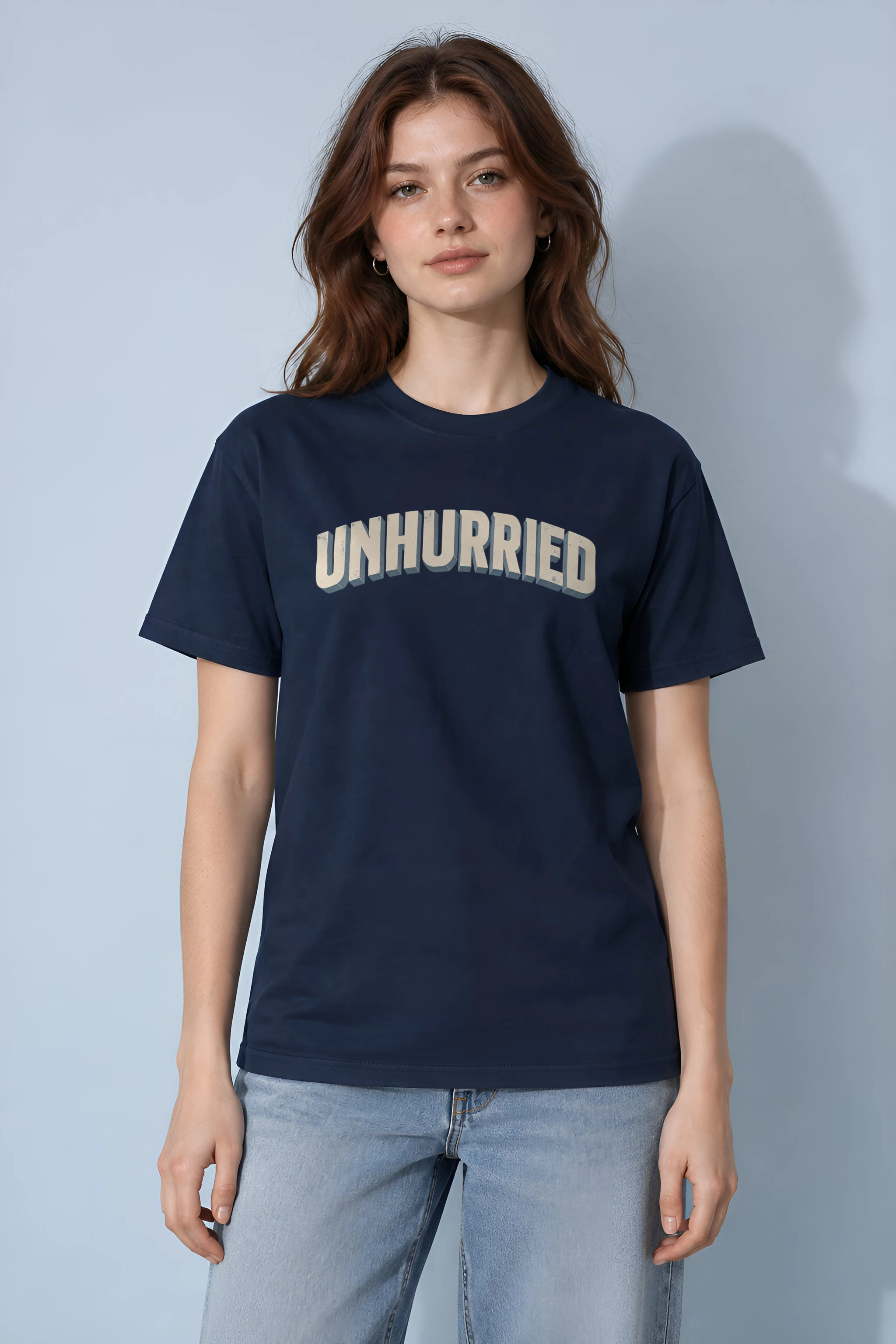 "Unhurried Volume" Heavyweight Unisex Crewneck T-shirt