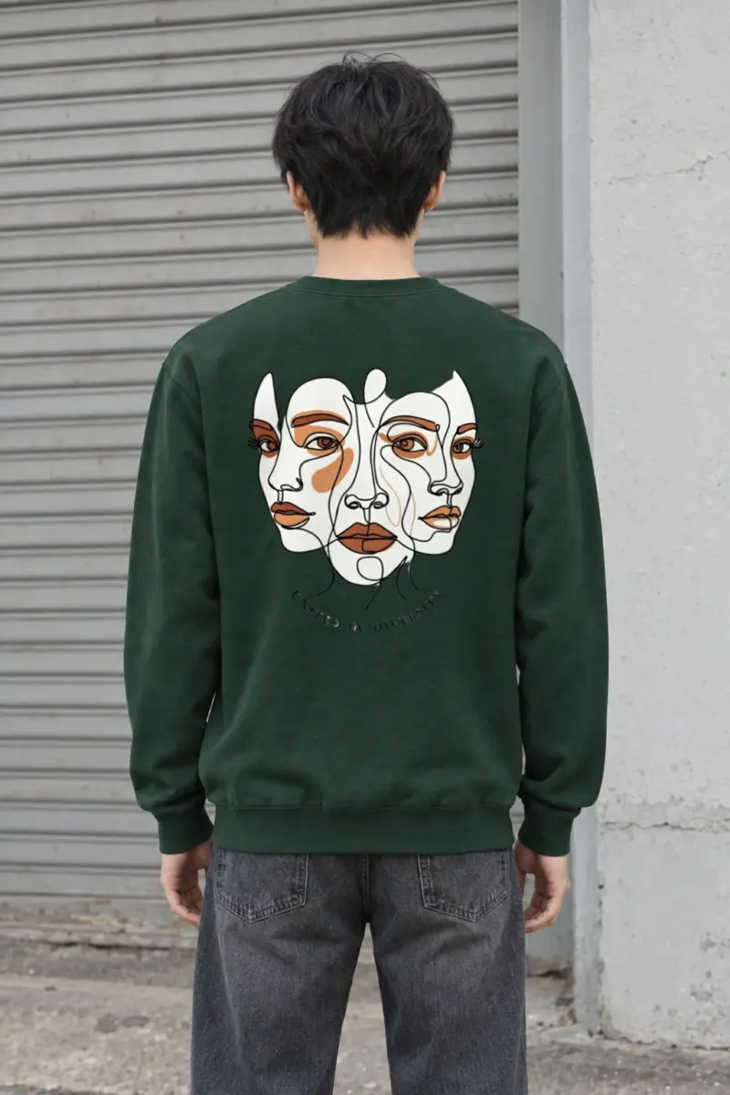 "United In Diversity" Heavy Blend Unisex Crewneck Sweatshirt