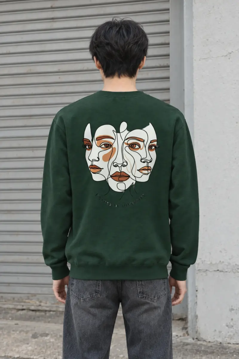"United In Diversity" Heavy Blend Unisex Crewneck Sweatshirt