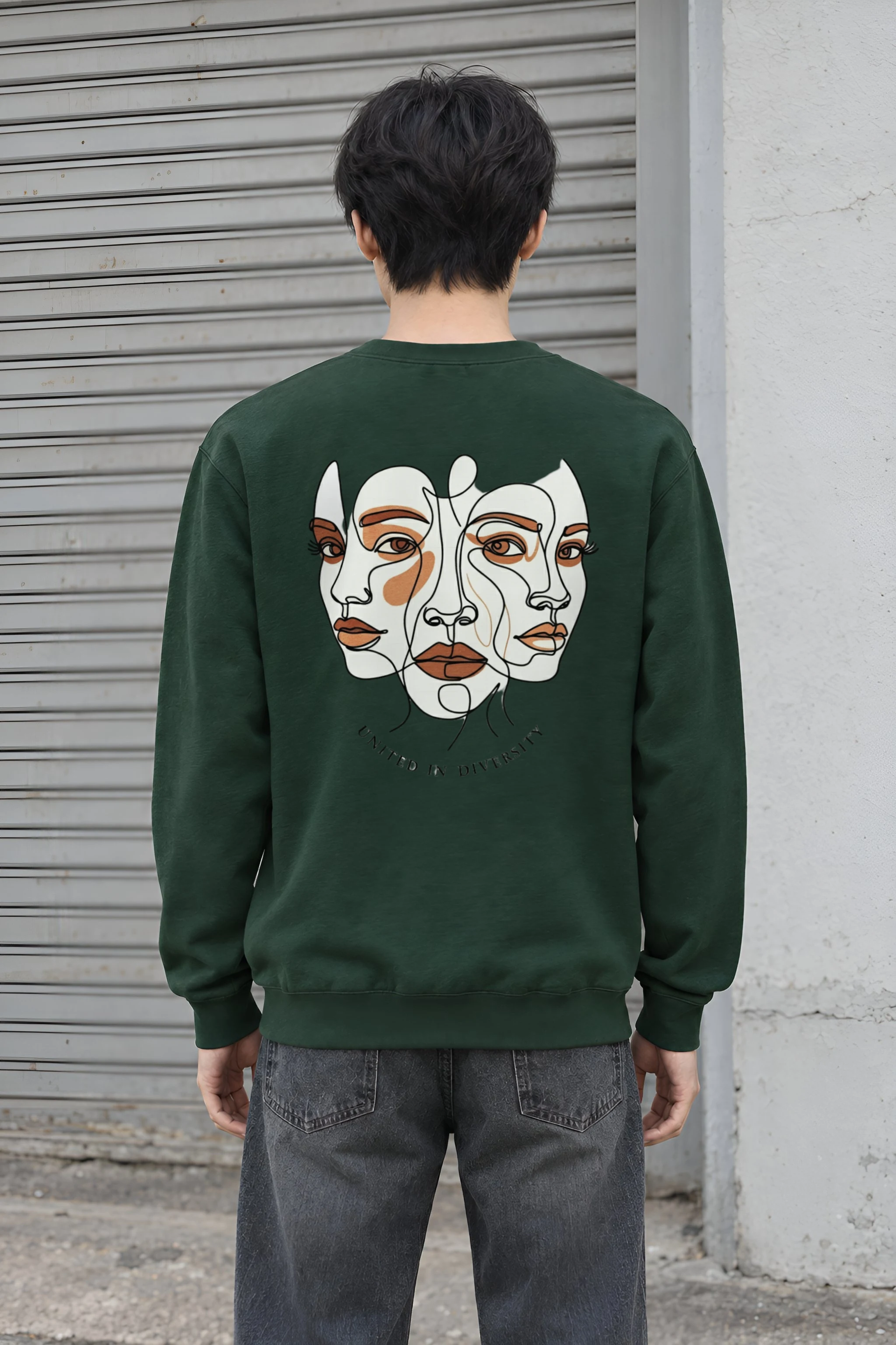 "United In Diversity" Heavy Blend Unisex Crewneck Sweatshirt