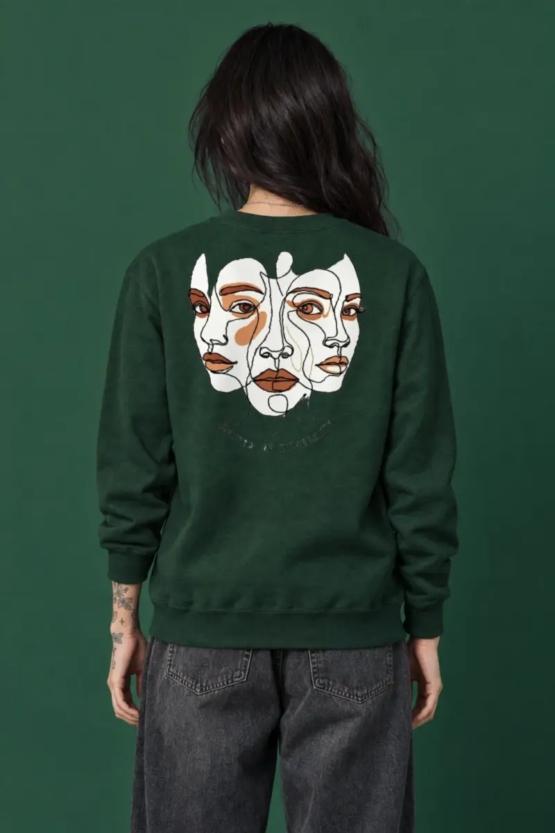"United In Diversity" Heavy Blend Unisex Crewneck Sweatshirt