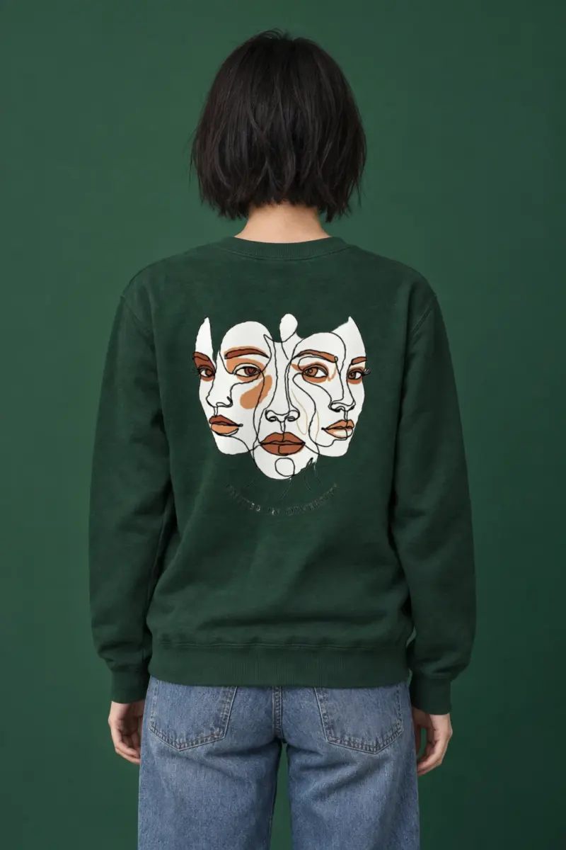 "United In Diversity" Heavy Blend Unisex Crewneck Sweatshirt