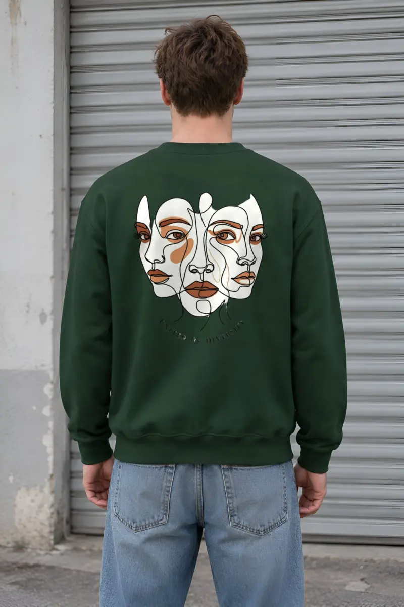 "United In Diversity" Heavy Blend Unisex Crewneck Sweatshirt