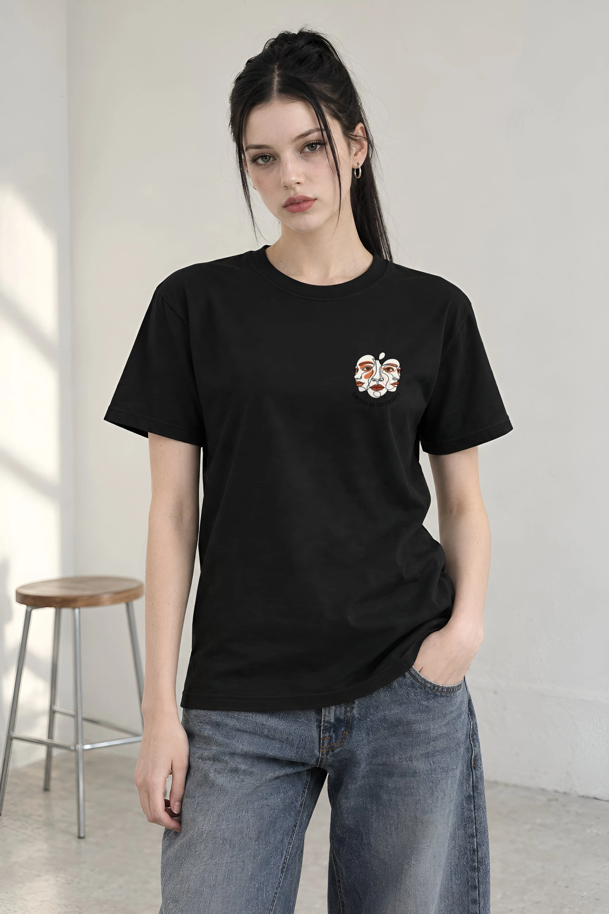 "United In Diversity" Heavyweight Unisex Crewneck T-shirt