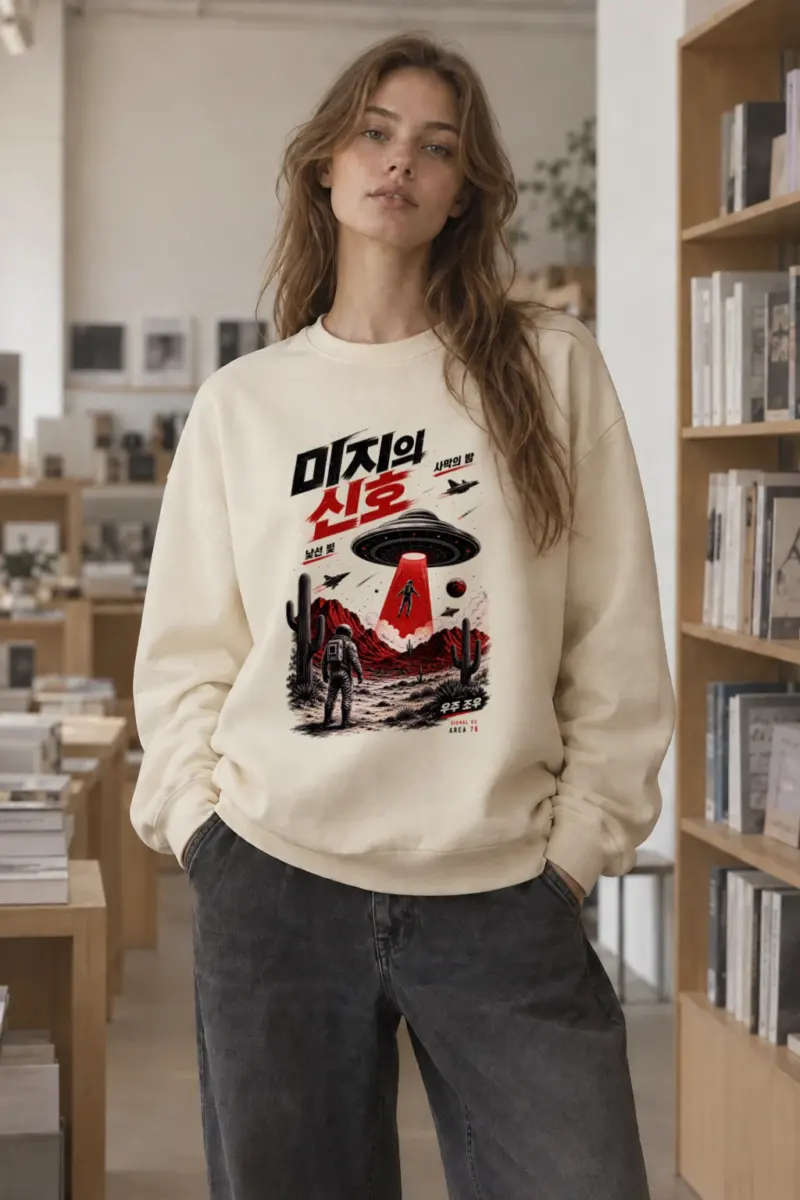 "Unknown Signal" Unisex Sponge Fleece Crewneck Sweatshirt | Bella + Canvas 3901