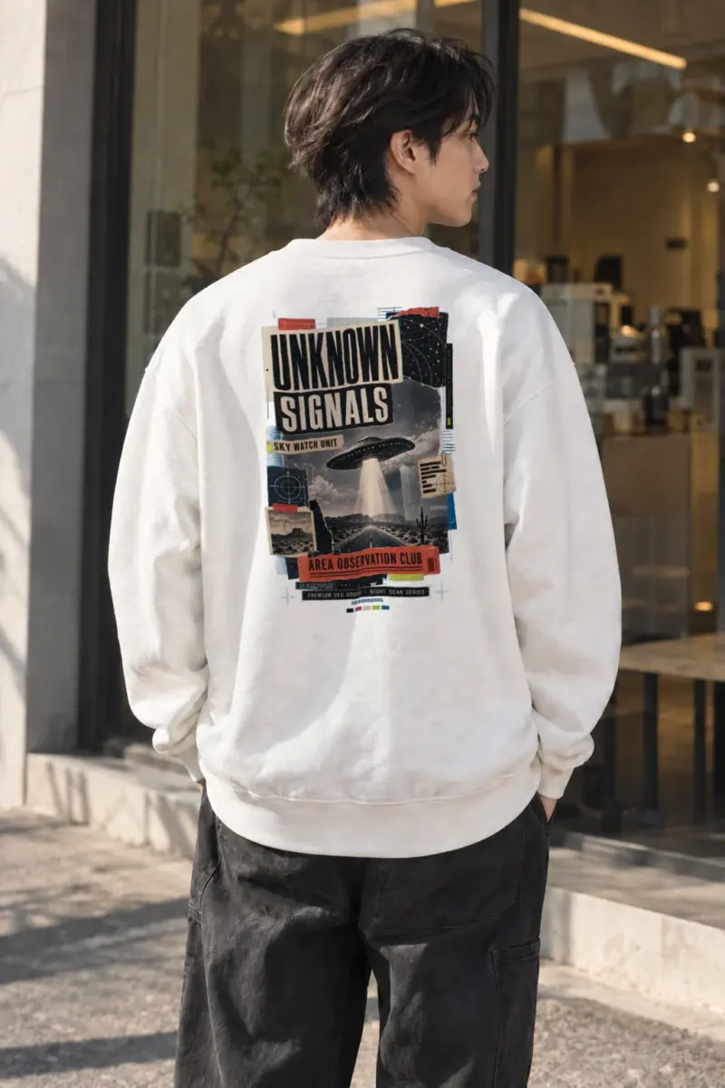 "Unknown Signals" Heavy Blend Unisex Crewneck Sweatshirt | Gildan 18000