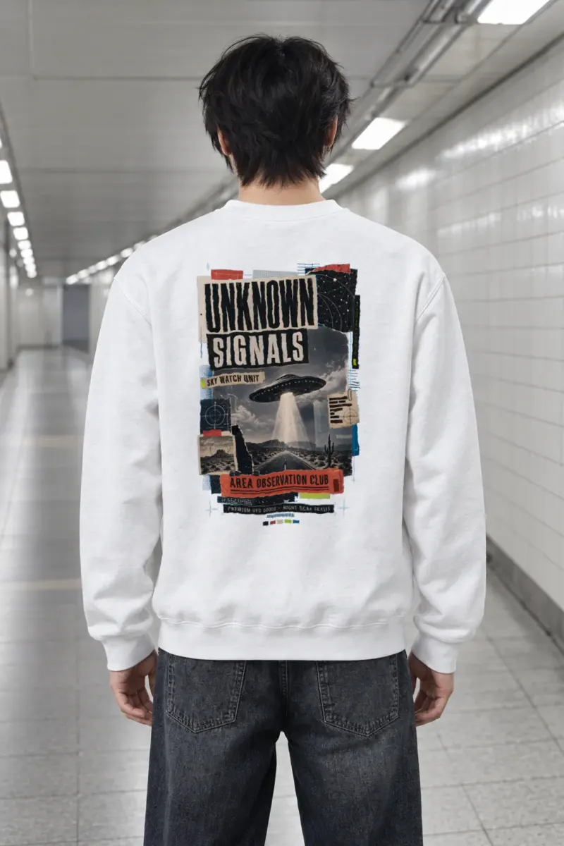 "Unknown Signals" Heavy Blend Unisex Crewneck Sweatshirt