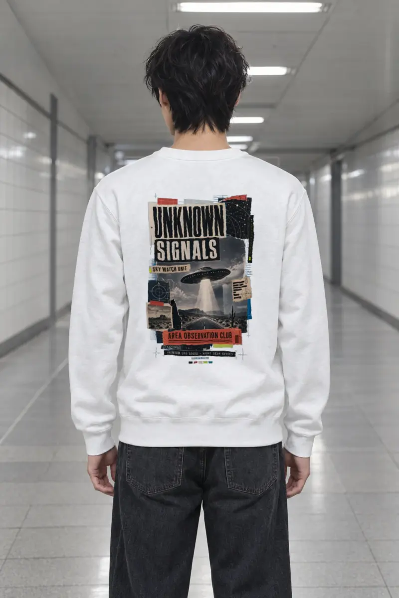 "Unknown Signals" Heavy Blend Unisex Crewneck Sweatshirt