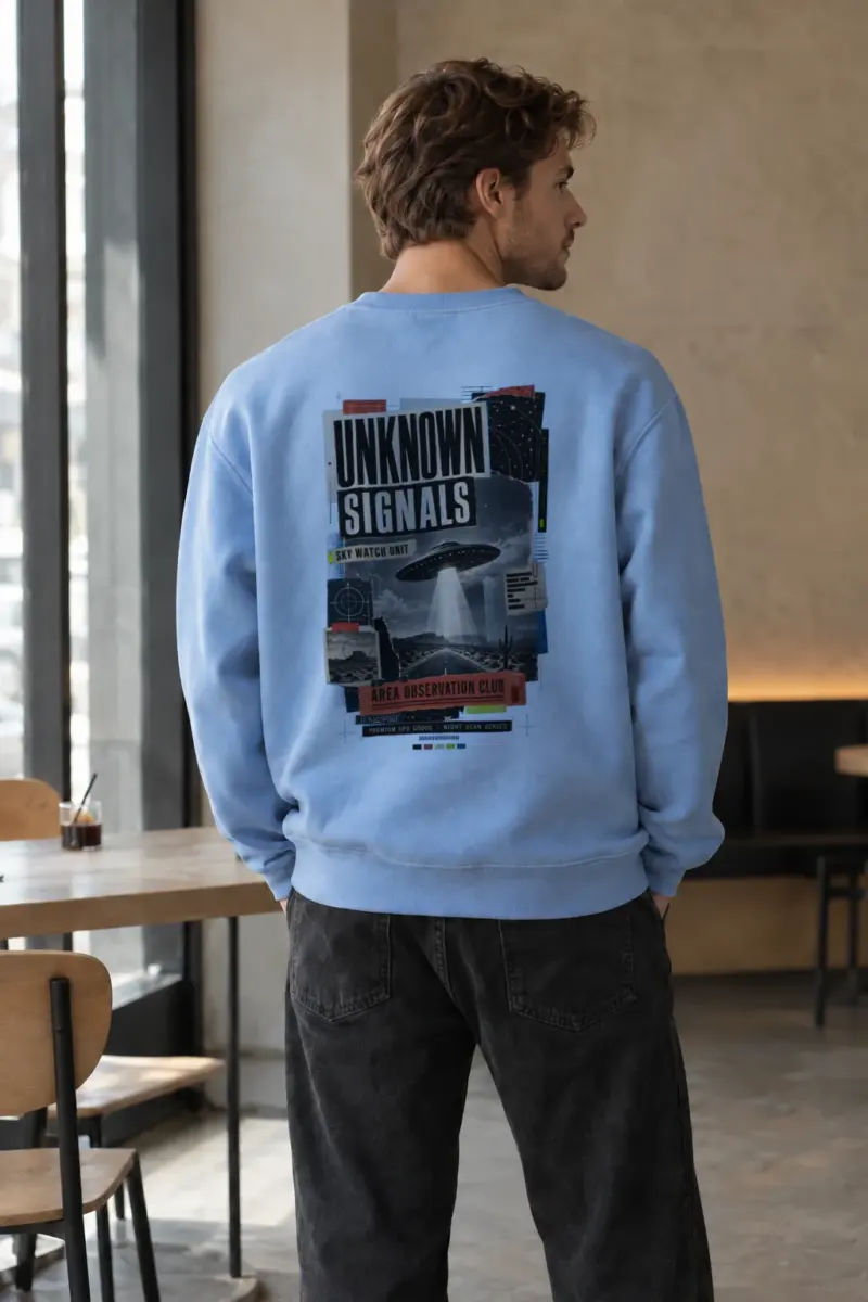 “Unknown Signals” Heavy Blend Unisex Crewneck Sweatshirt | Gildan 18000