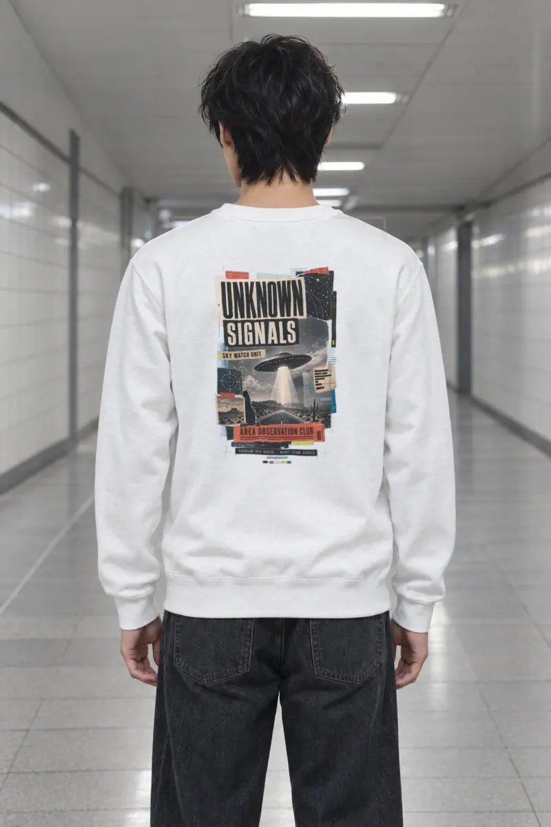 "Unknown Signals" Heavy Blend Unisex Crewneck Sweatshirt