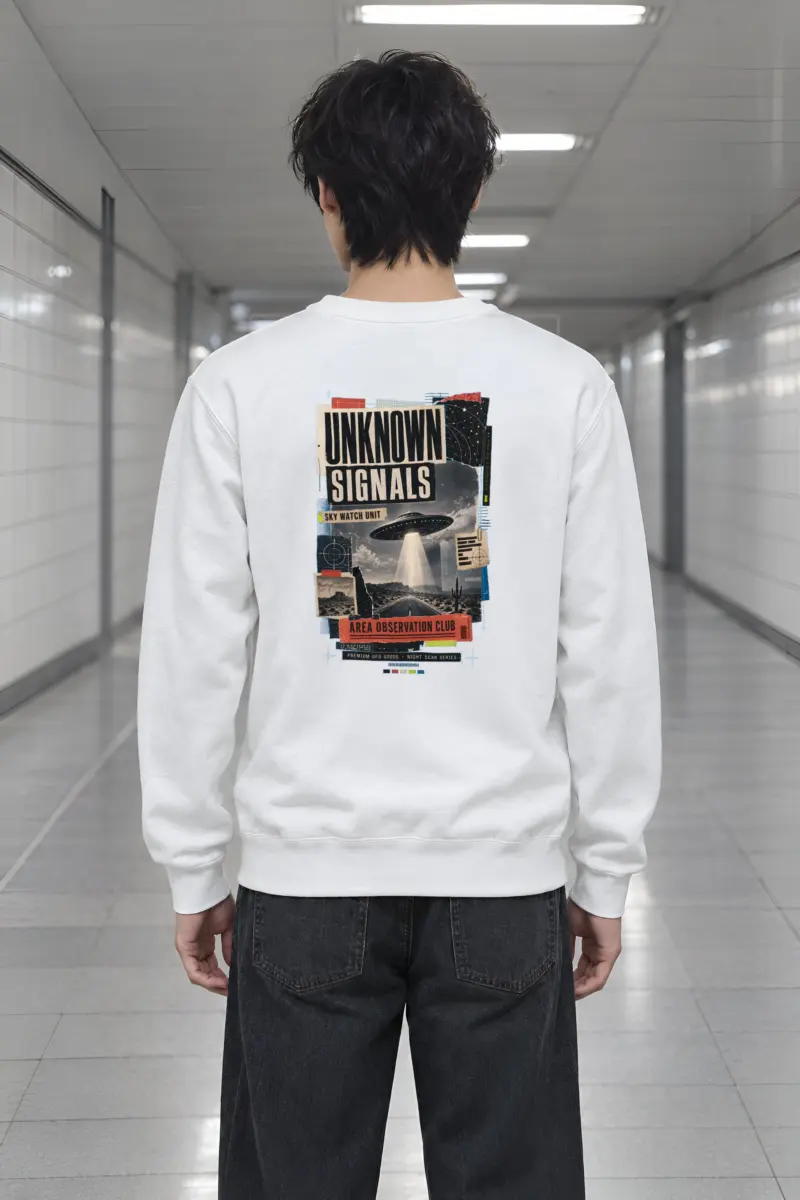 "Unknown Signals" Heavy Blend Unisex Crewneck Sweatshirt