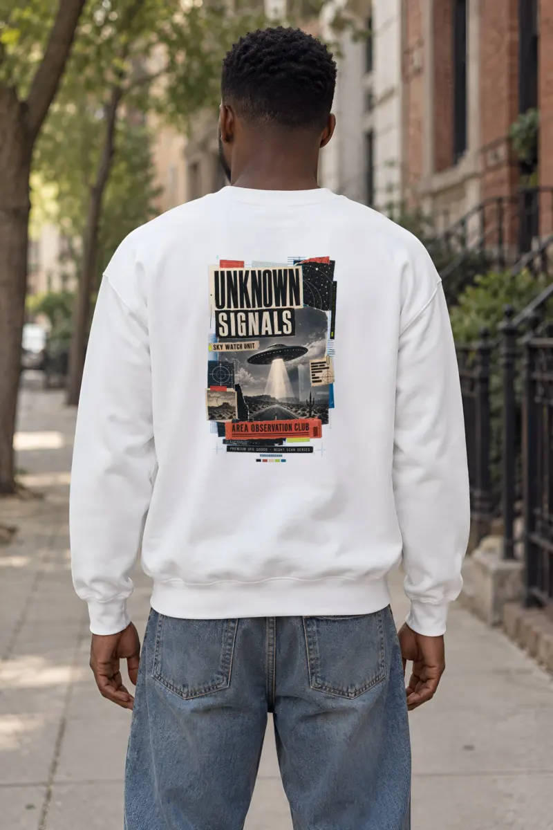 "Unknown Signals" Heavy Blend Unisex Crewneck Sweatshirt