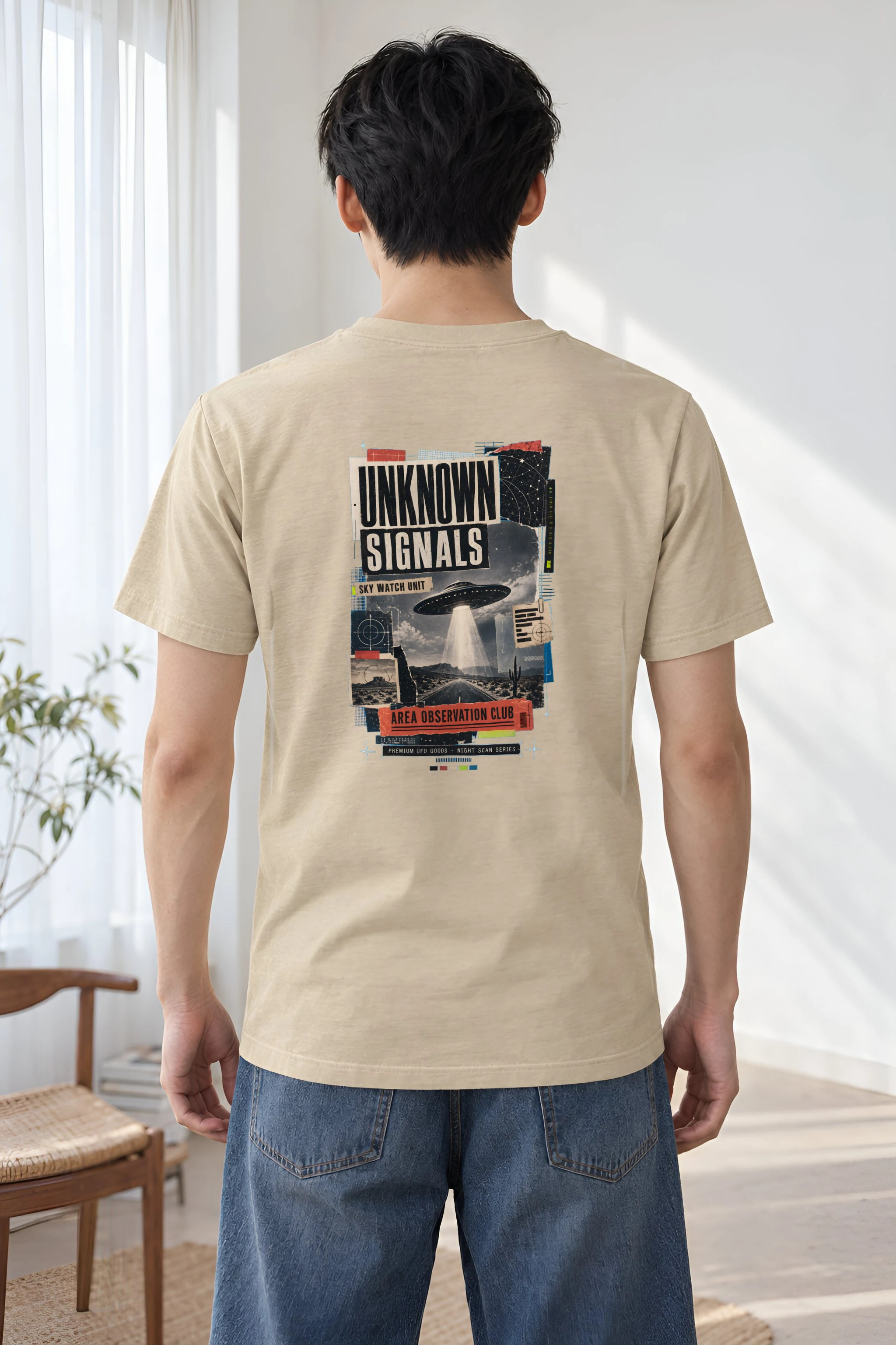 "Unknown Signals" Heavyweight Unisex Crewneck T-shirt