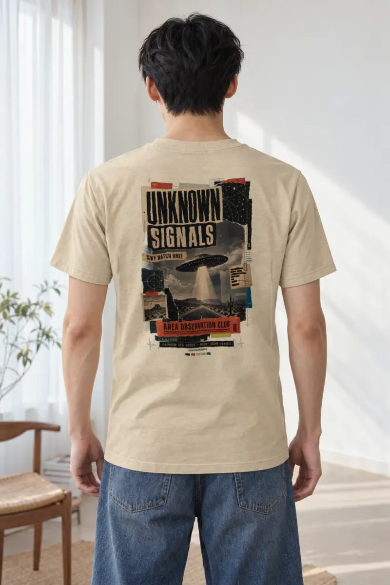 "Unknown Signals" Heavyweight Unisex Crewneck T-shirt
