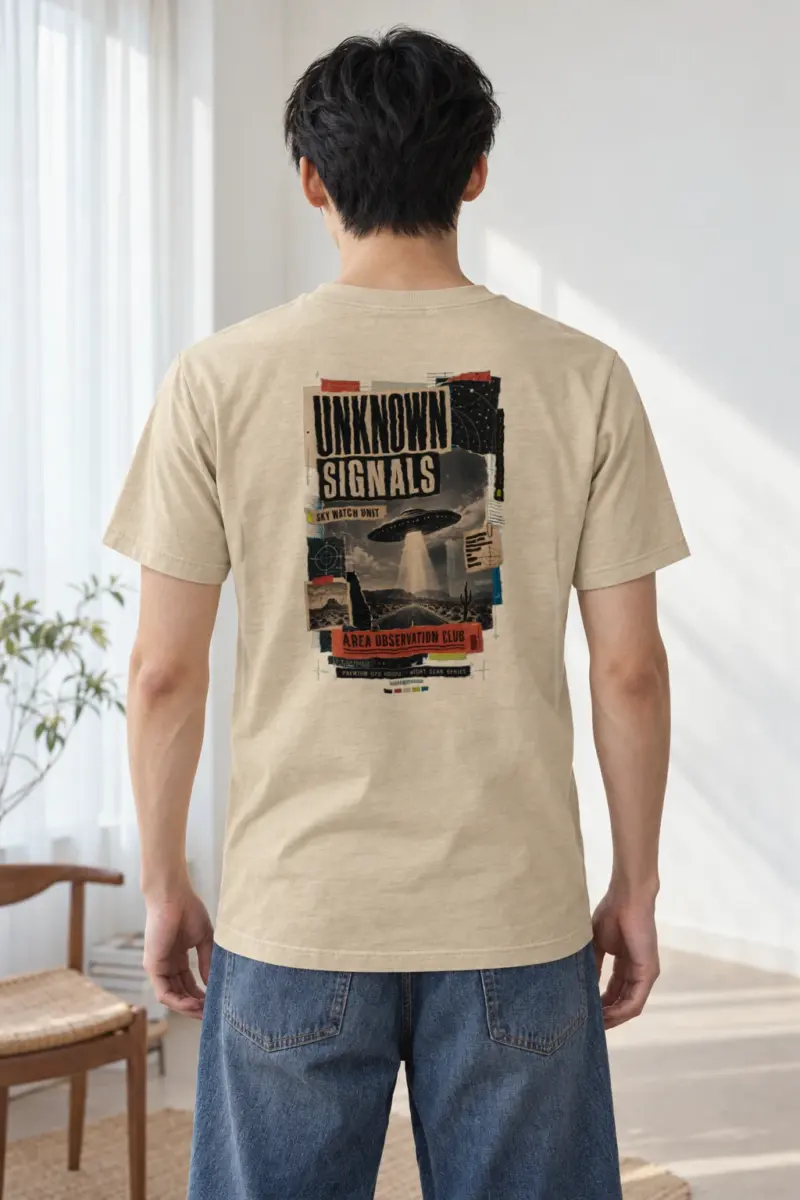 "Unknown Signals" Heavyweight Unisex Crewneck T-shirt