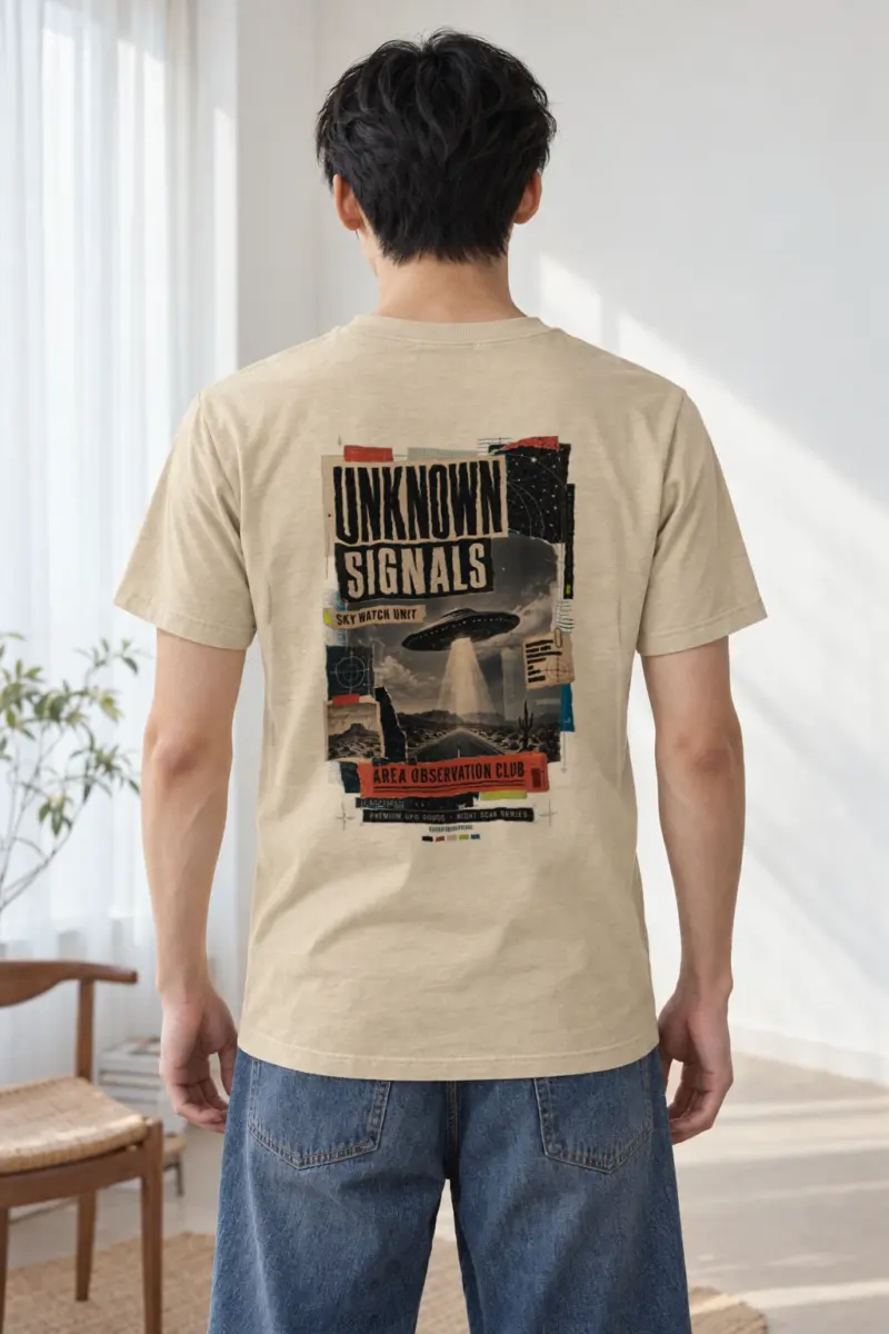 "Unknown Signals" Heavyweight Unisex Crewneck T-shirt
