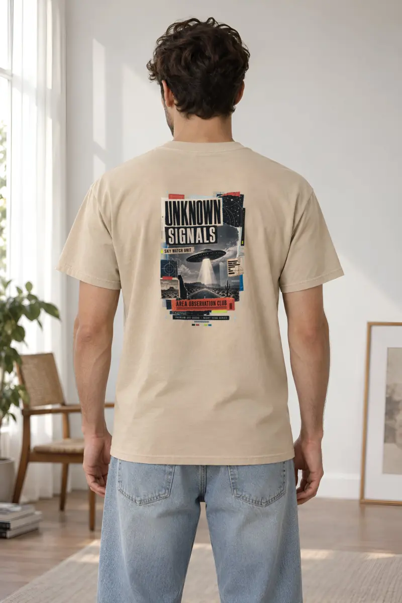 "Unknown Signals" Heavyweight Unisex Crewneck T-shirt