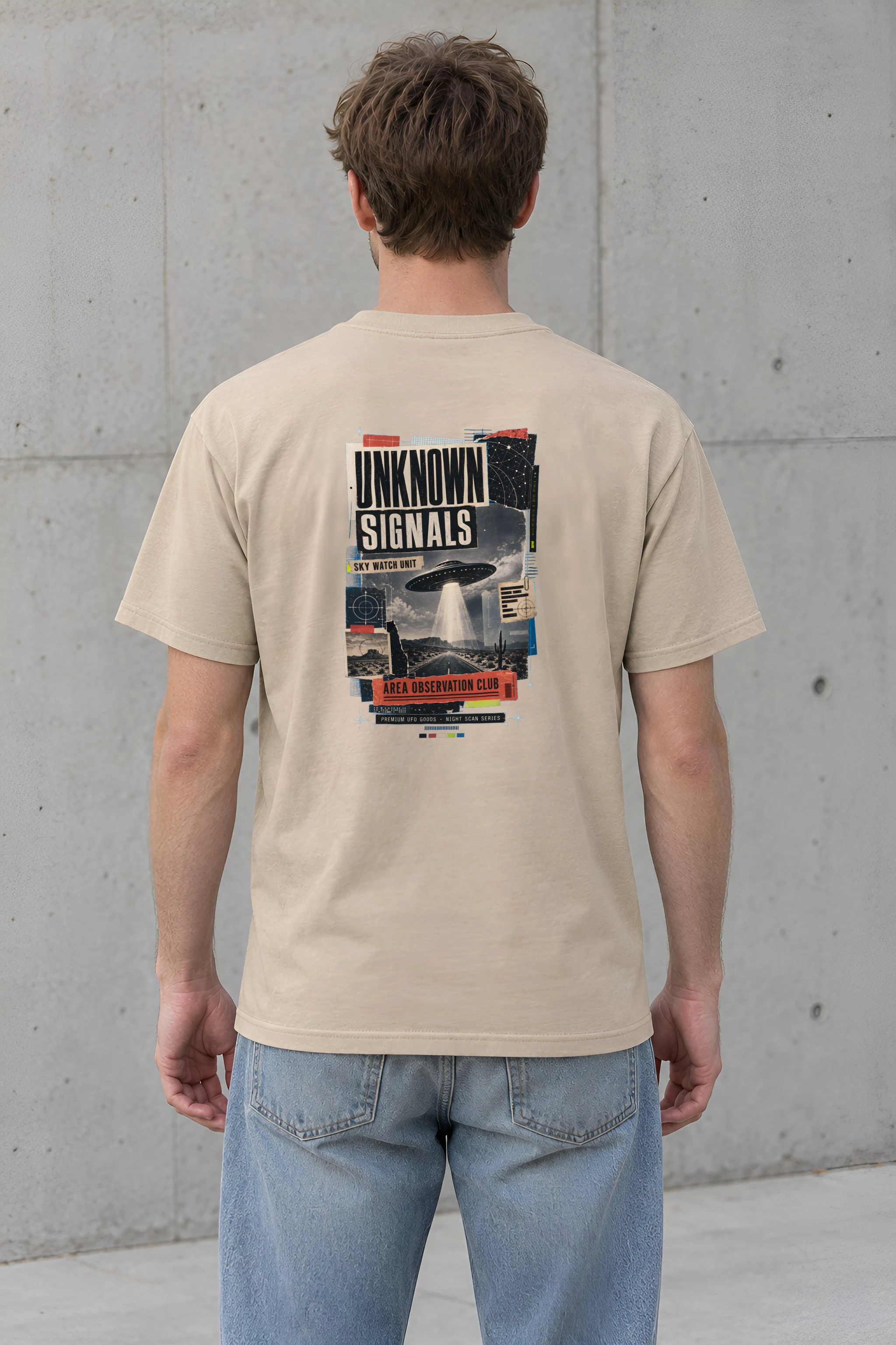 "Unknown Signals" Heavyweight Unisex Crewneck T-shirt